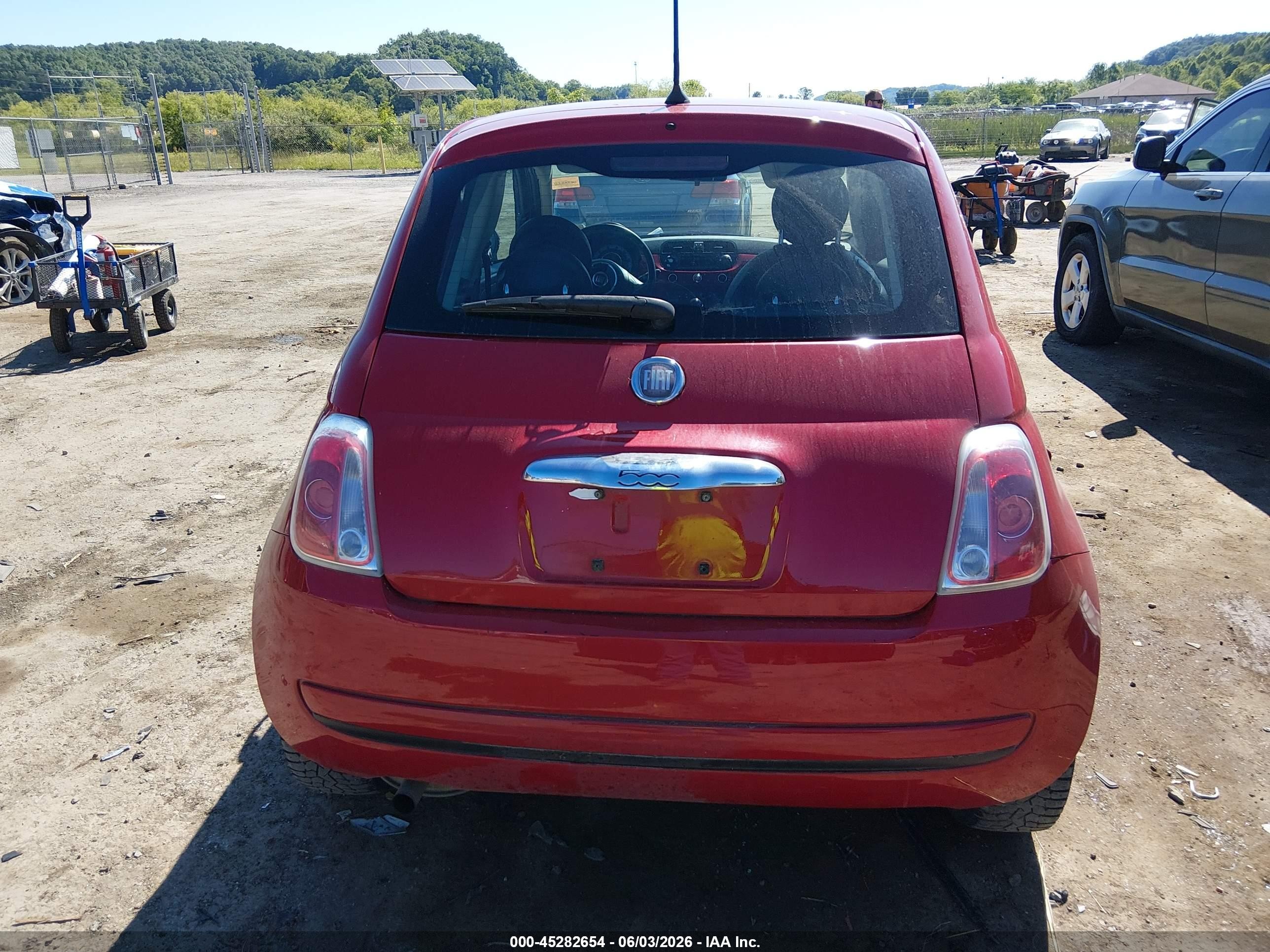 2012 Fiat 500 Pop Red vin: 3C3CFFAR4CT125137