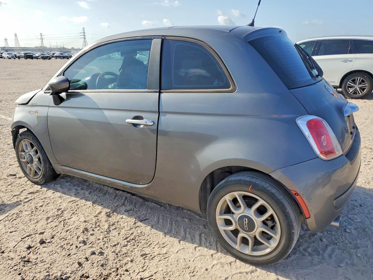 2012 Fiat 500 Pop Gray vin: 3C3CFFAR4CT383299