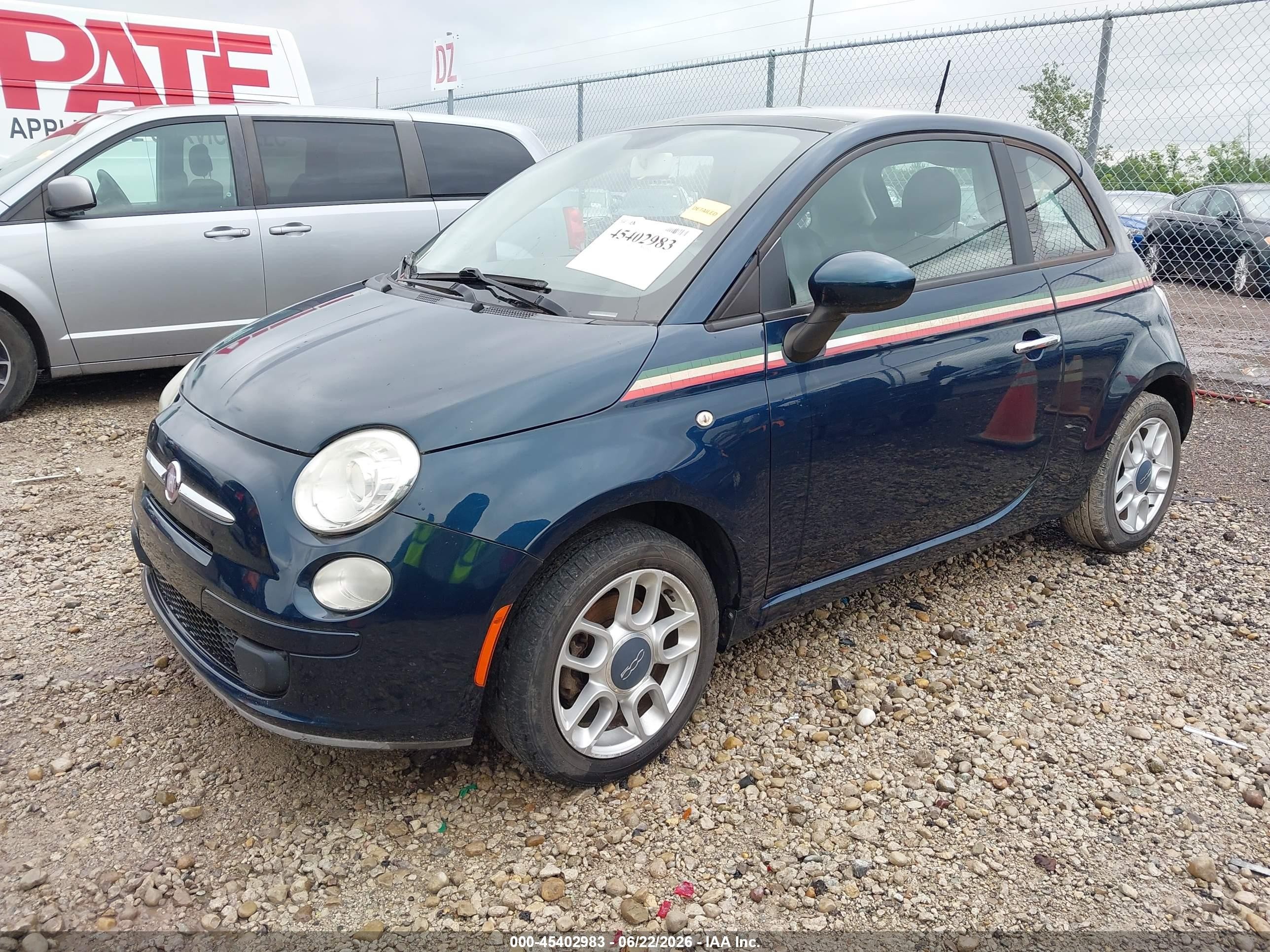 2013 Fiat 500 Pop Green vin: 3C3CFFAR4DT532991