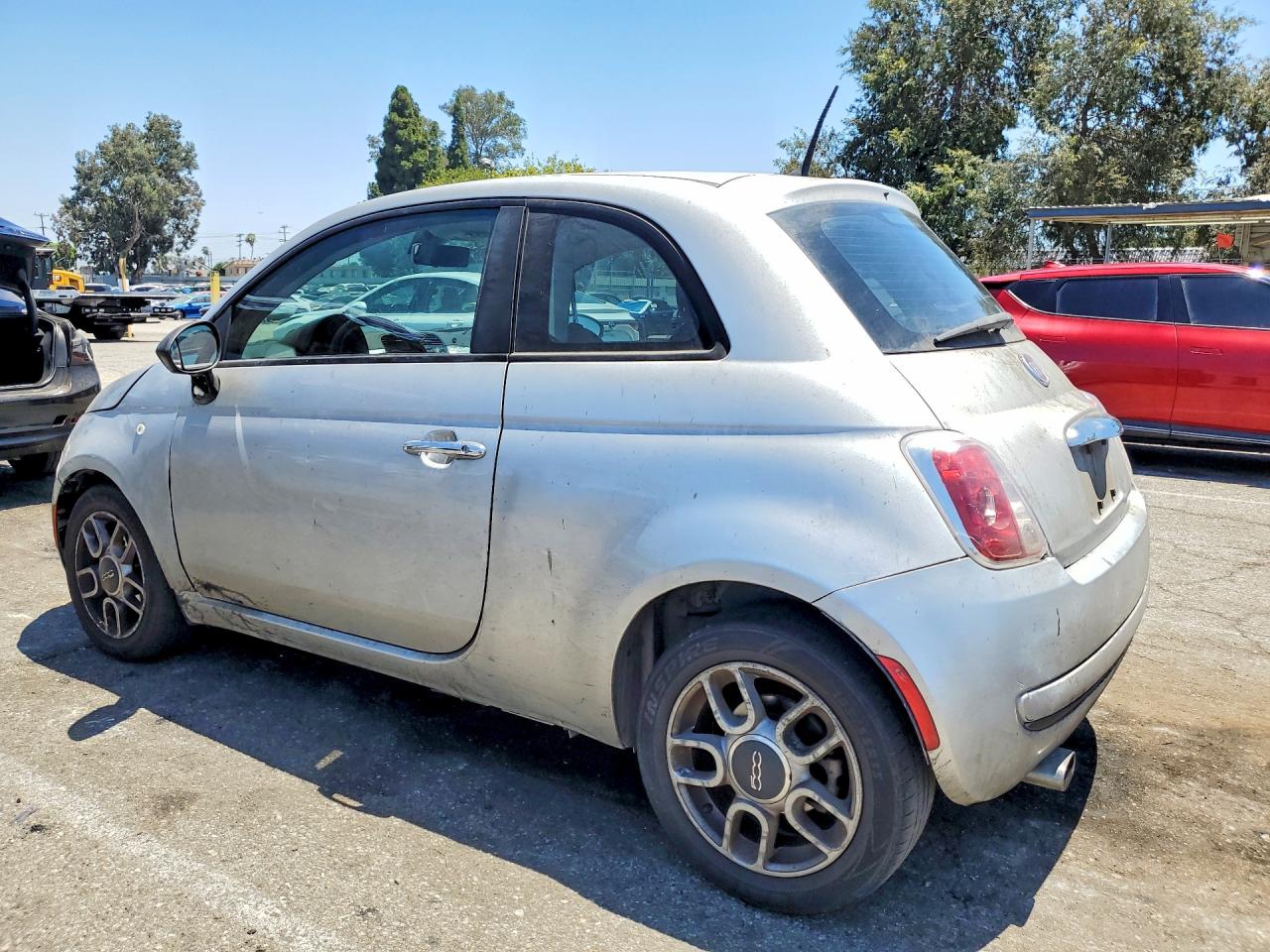 2013 Fiat 500 Pop Silver vin: 3C3CFFAR4DT688707