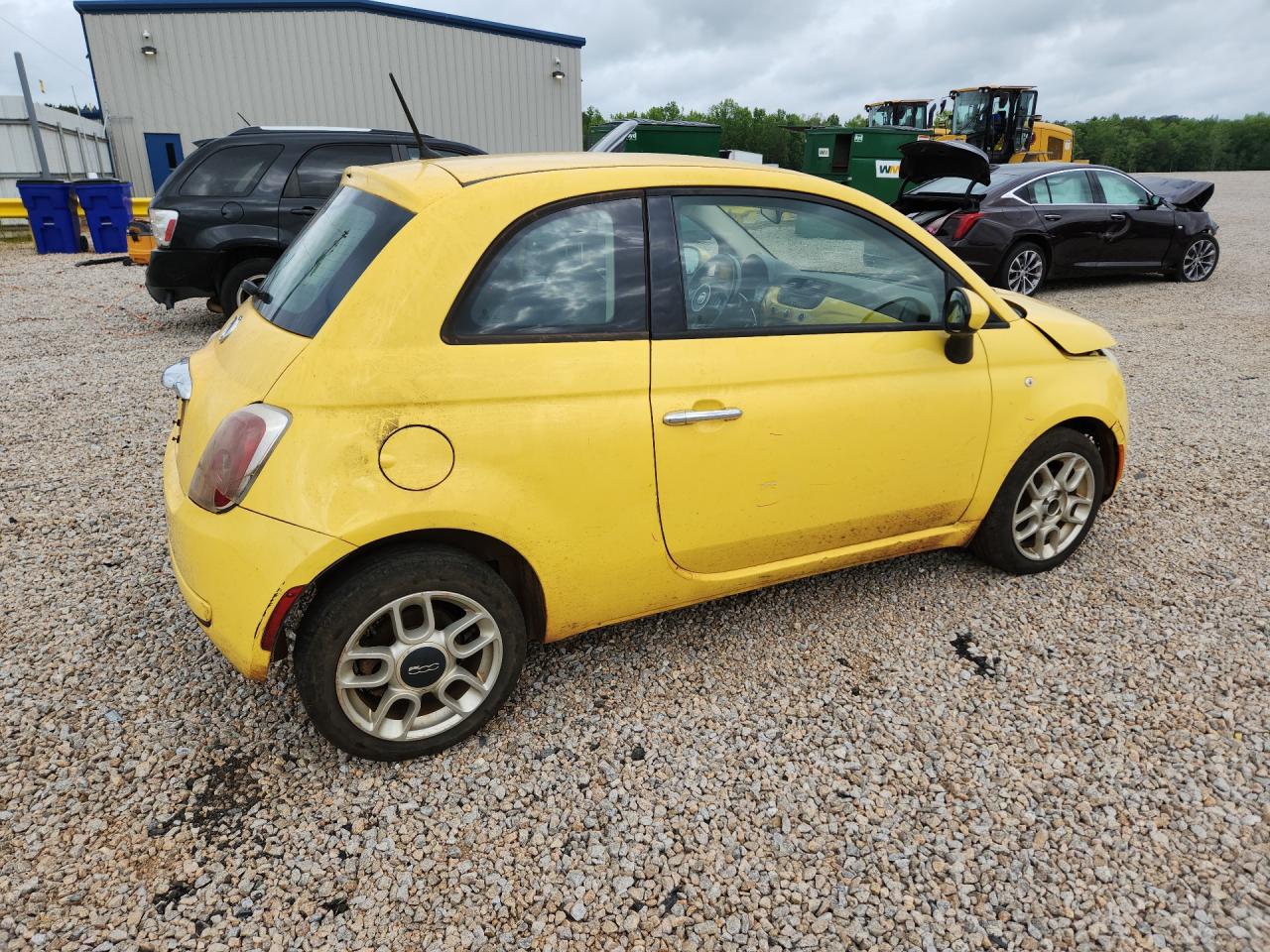 2014 Fiat 500 Pop Yellow vin: 3C3CFFAR4ET291788