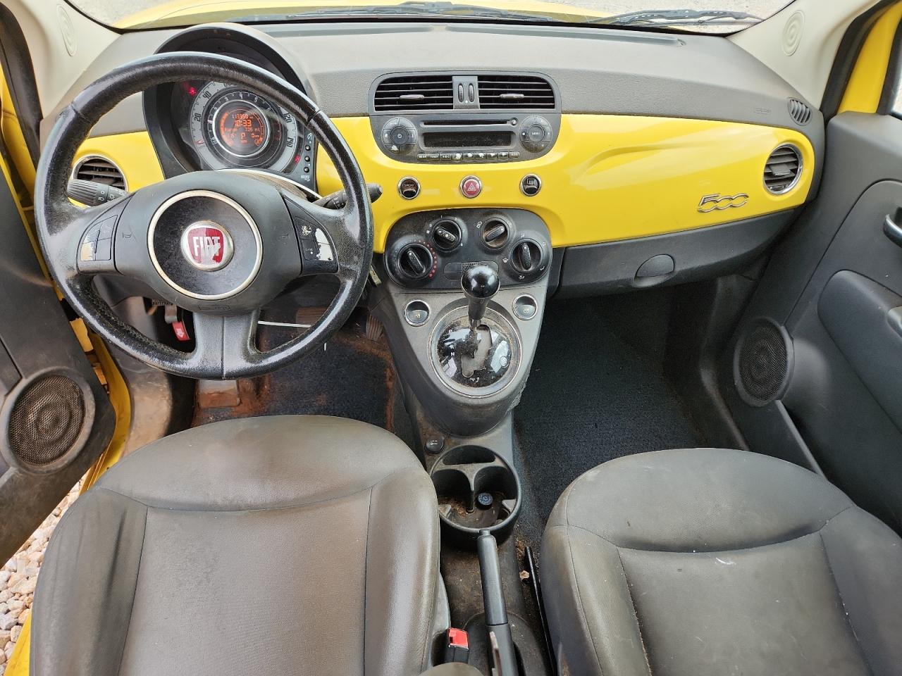 2014 Fiat 500 Pop Yellow vin: 3C3CFFAR4ET291788