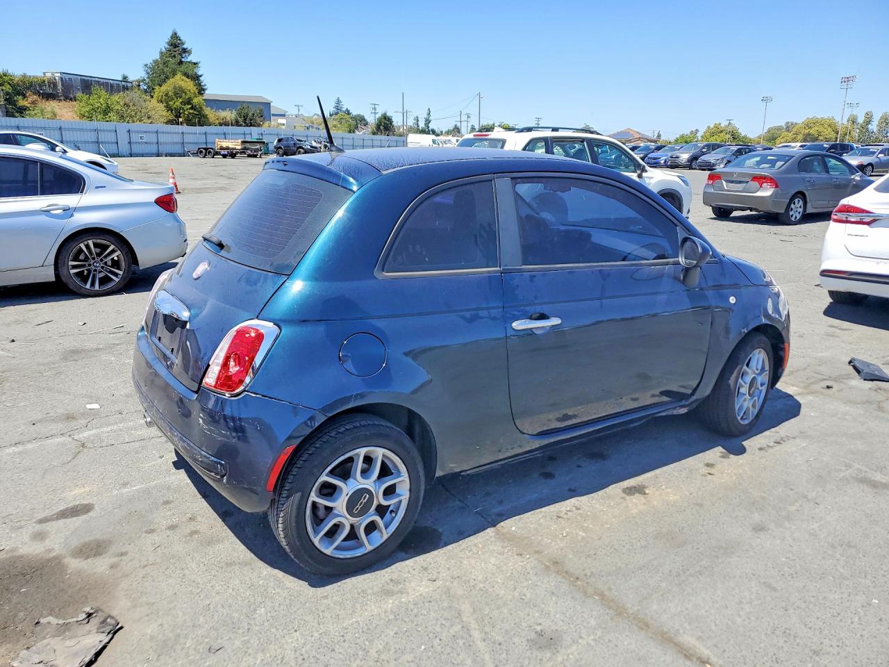2013 Fiat 500 Pop Teal vin: 3C3CFFAR5DT511647