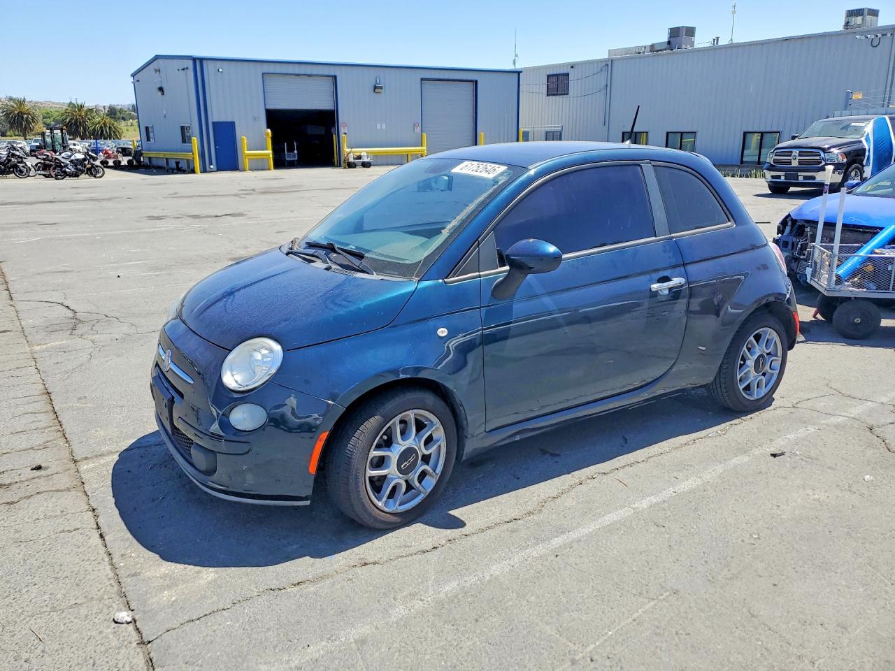 2013 Fiat 500 Pop Teal vin: 3C3CFFAR5DT511647