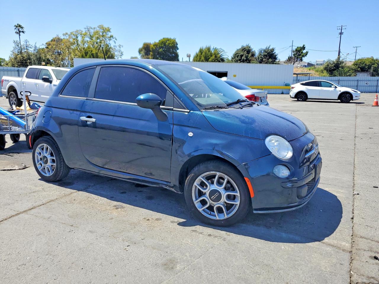 2013 Fiat 500 Pop Teal vin: 3C3CFFAR5DT511647