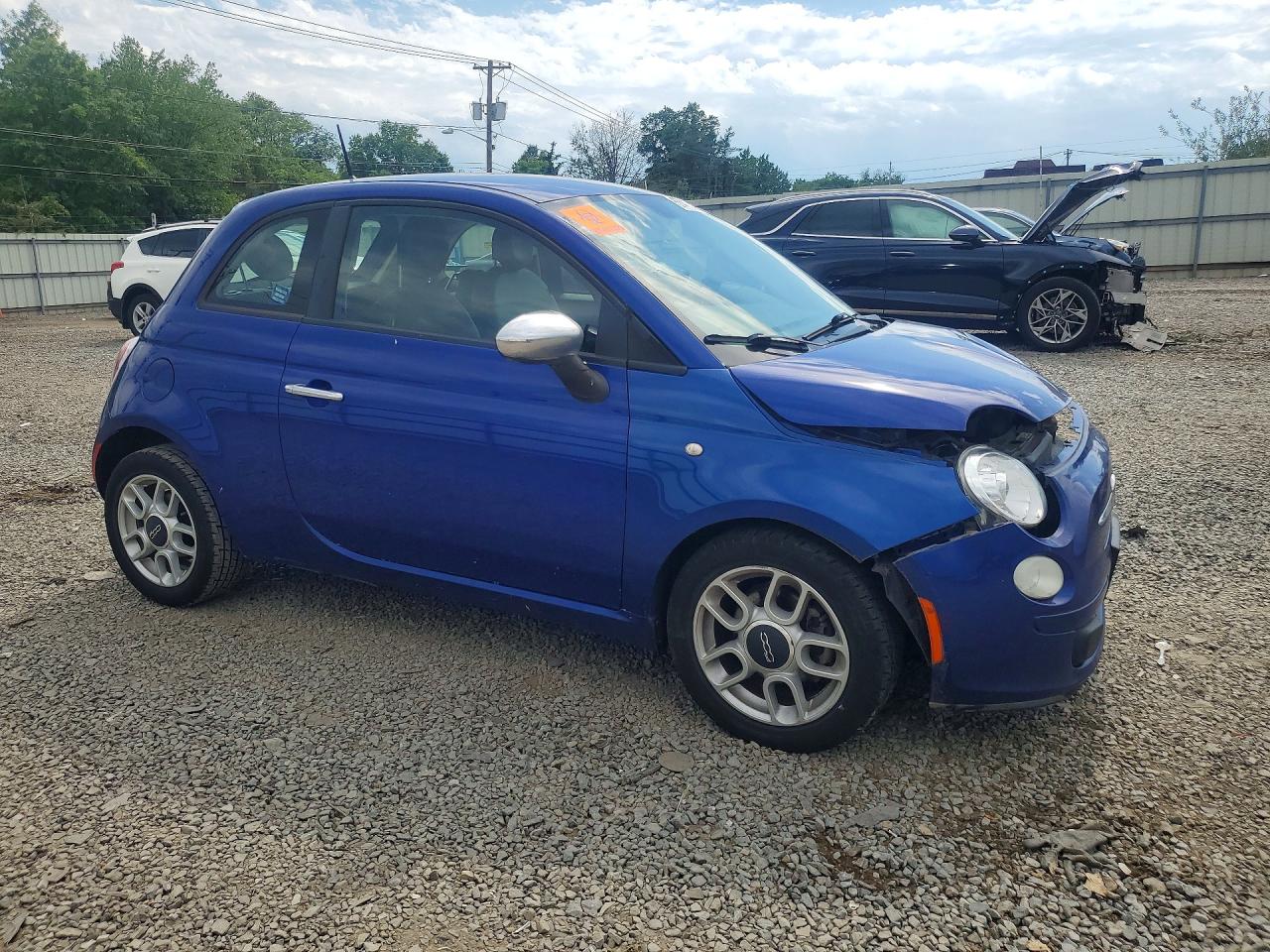 2013 Fiat 500 Pop Blue vin: 3C3CFFAR5DT739907