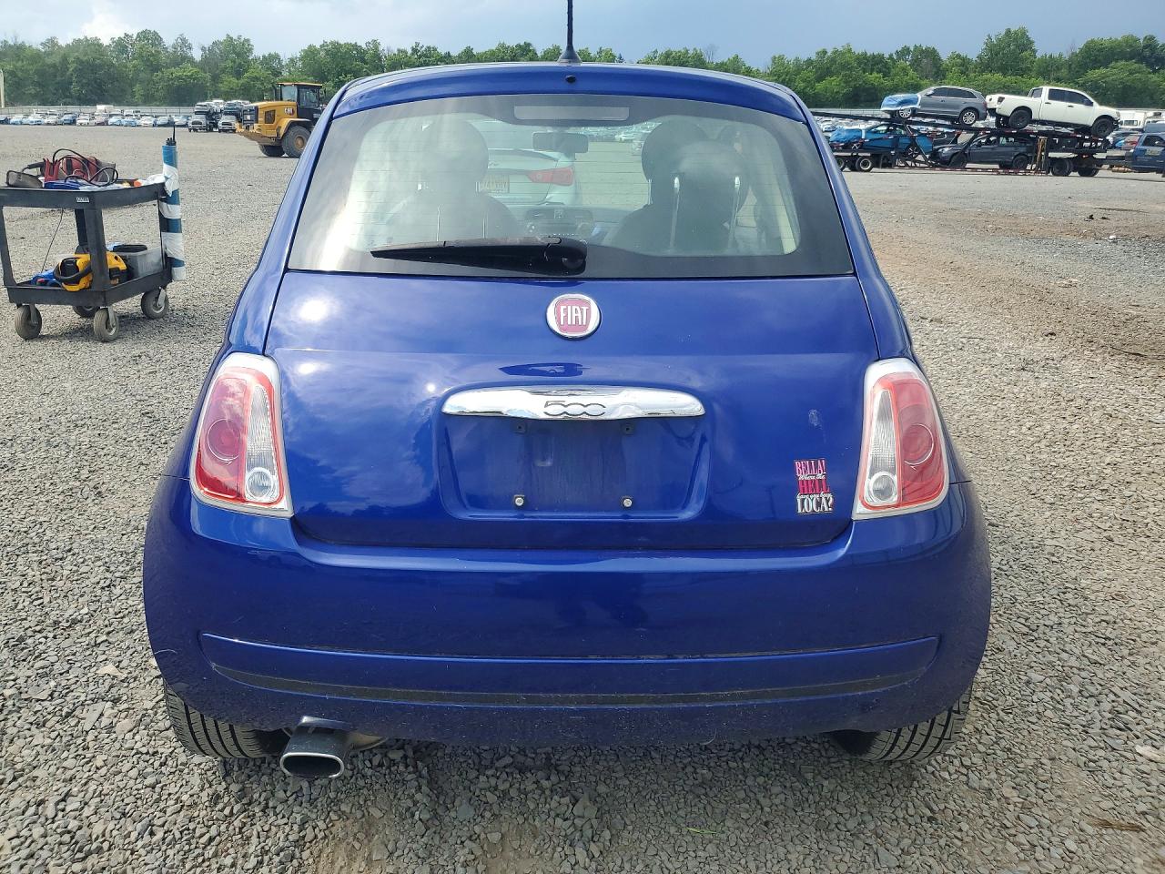 2013 Fiat 500 Pop Blue vin: 3C3CFFAR5DT739907