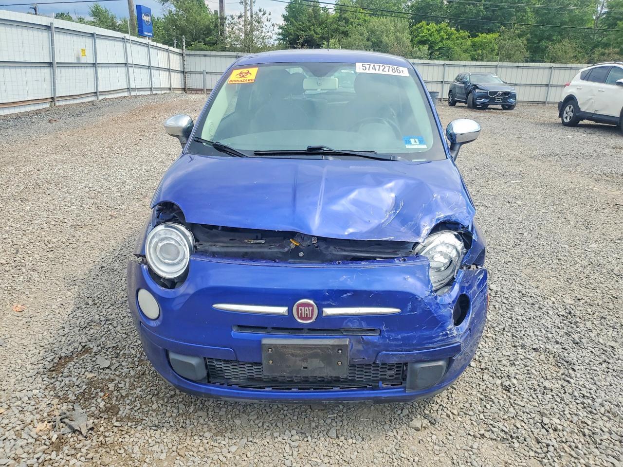 2013 Fiat 500 Pop Blue vin: 3C3CFFAR5DT739907
