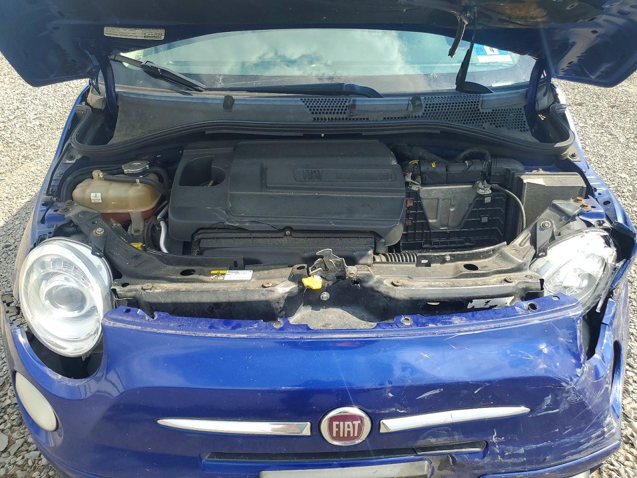 2013 Fiat 500 Pop Blue vin: 3C3CFFAR5DT739907