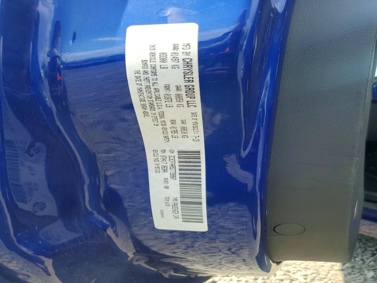2013 Fiat 500 Pop Blue vin: 3C3CFFAR5DT739907