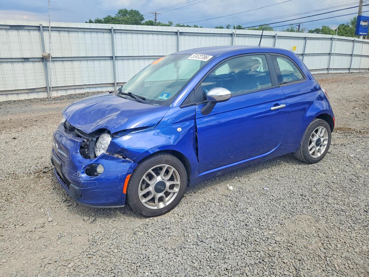 2013 Fiat 500 Pop Blue vin: 3C3CFFAR5DT739907