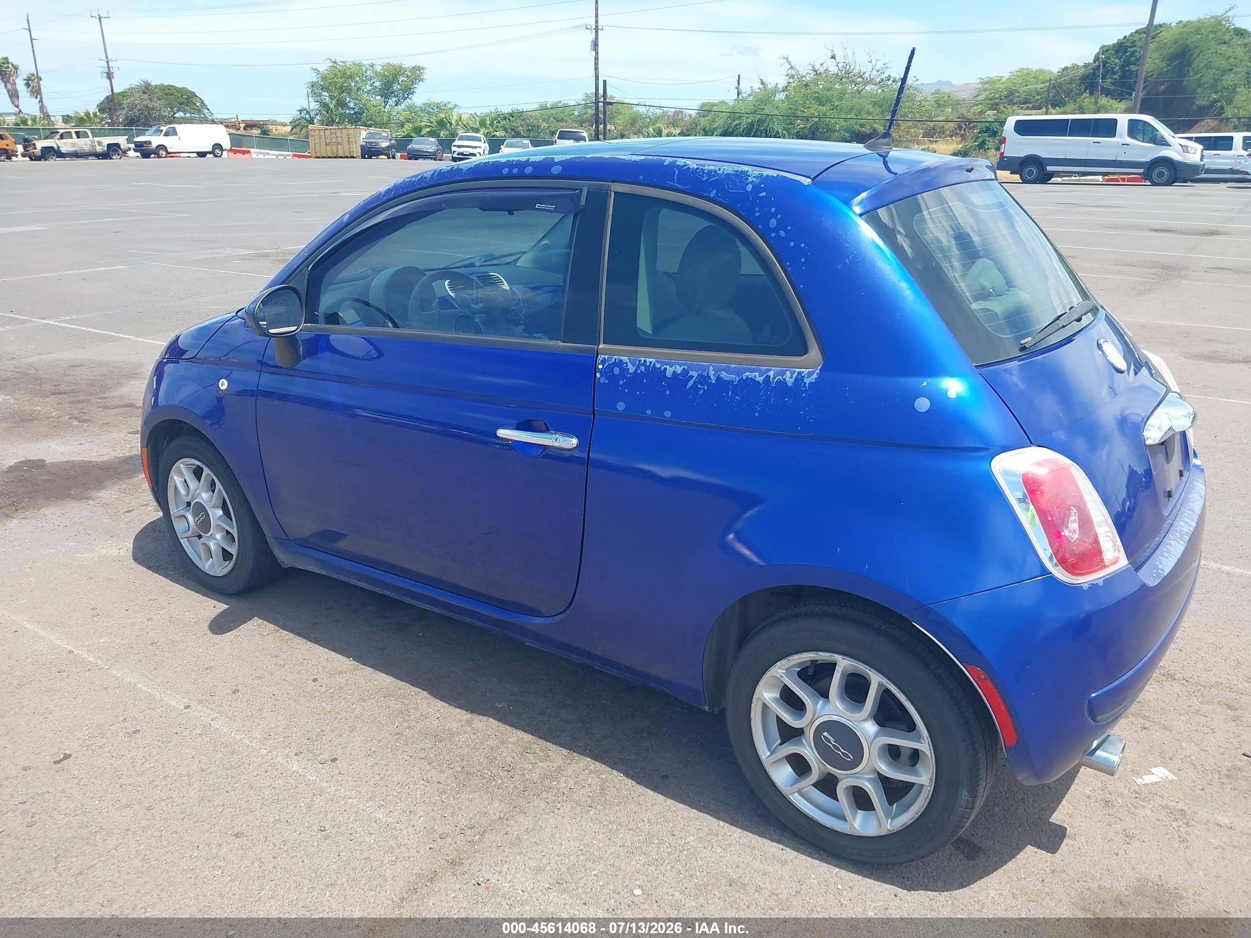 2014 Fiat 500 Pop Blue vin: 3C3CFFAR5ET223757