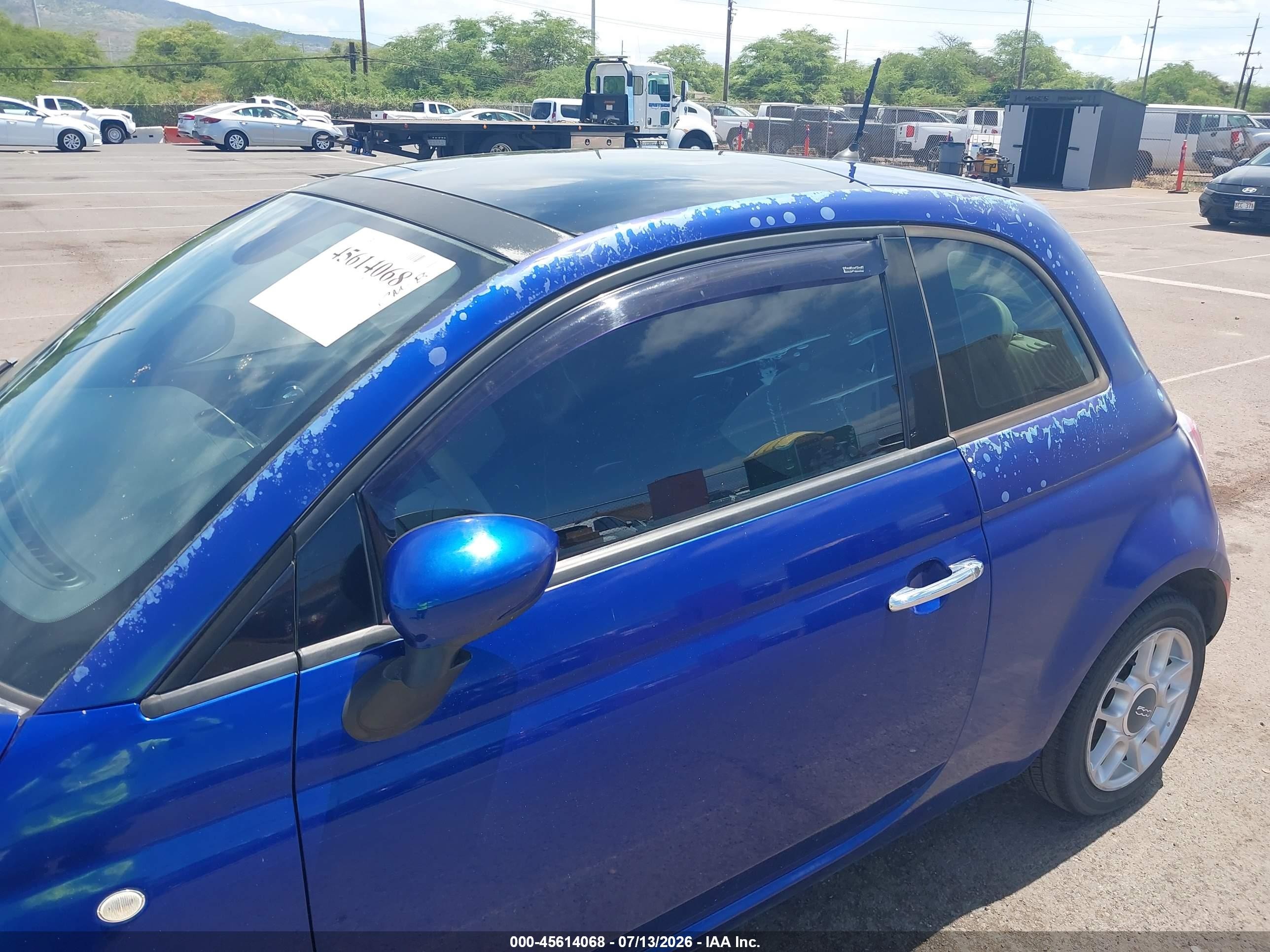 2014 Fiat 500 Pop Blue vin: 3C3CFFAR5ET223757