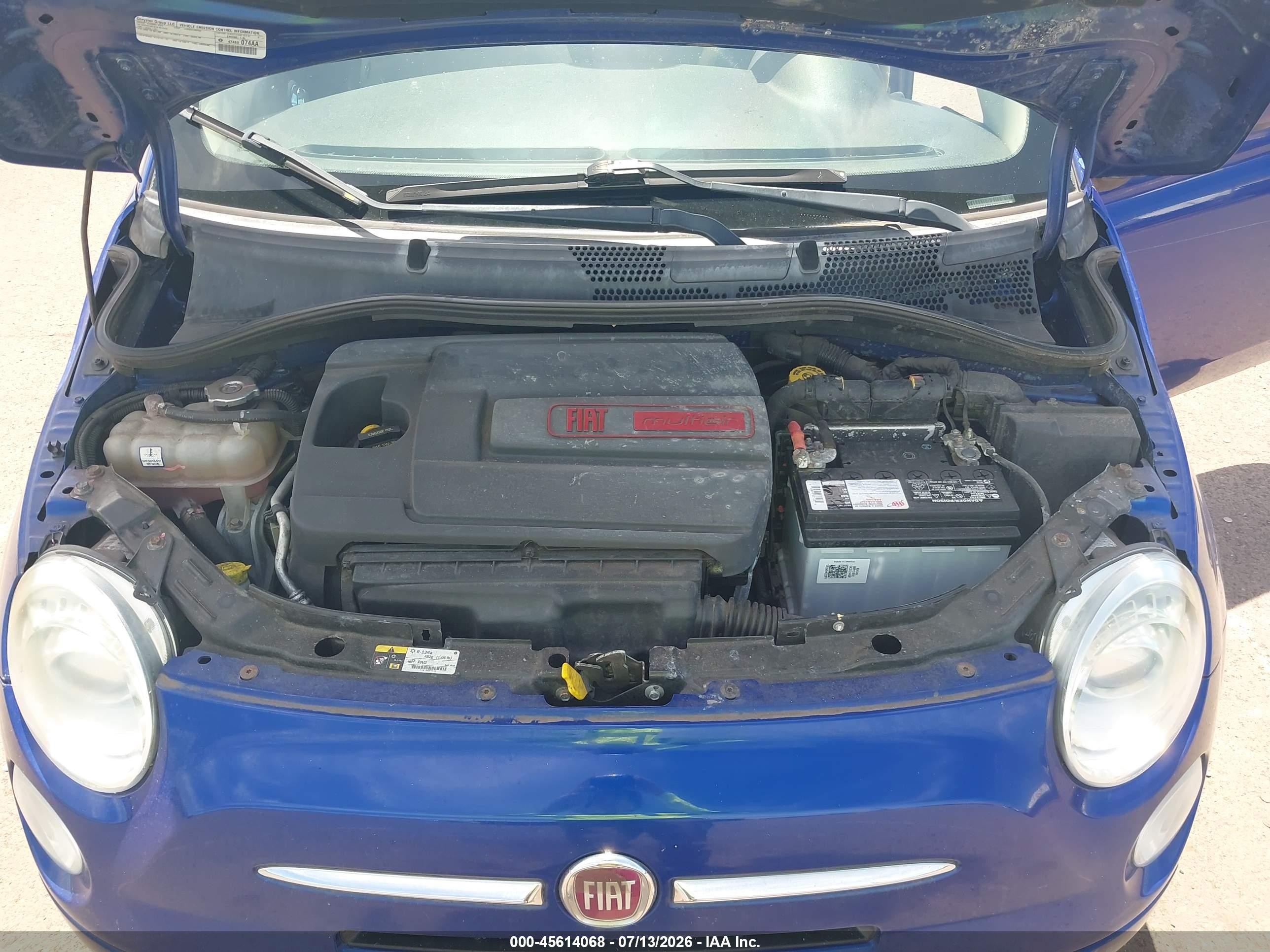 2014 Fiat 500 Pop Blue vin: 3C3CFFAR5ET223757