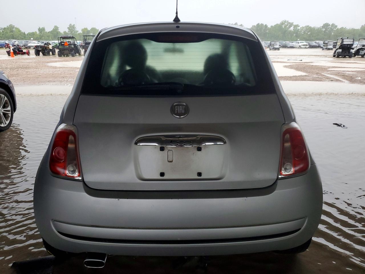 2014 Fiat 500 Silver vin: 3C3CFFAR5ET241496