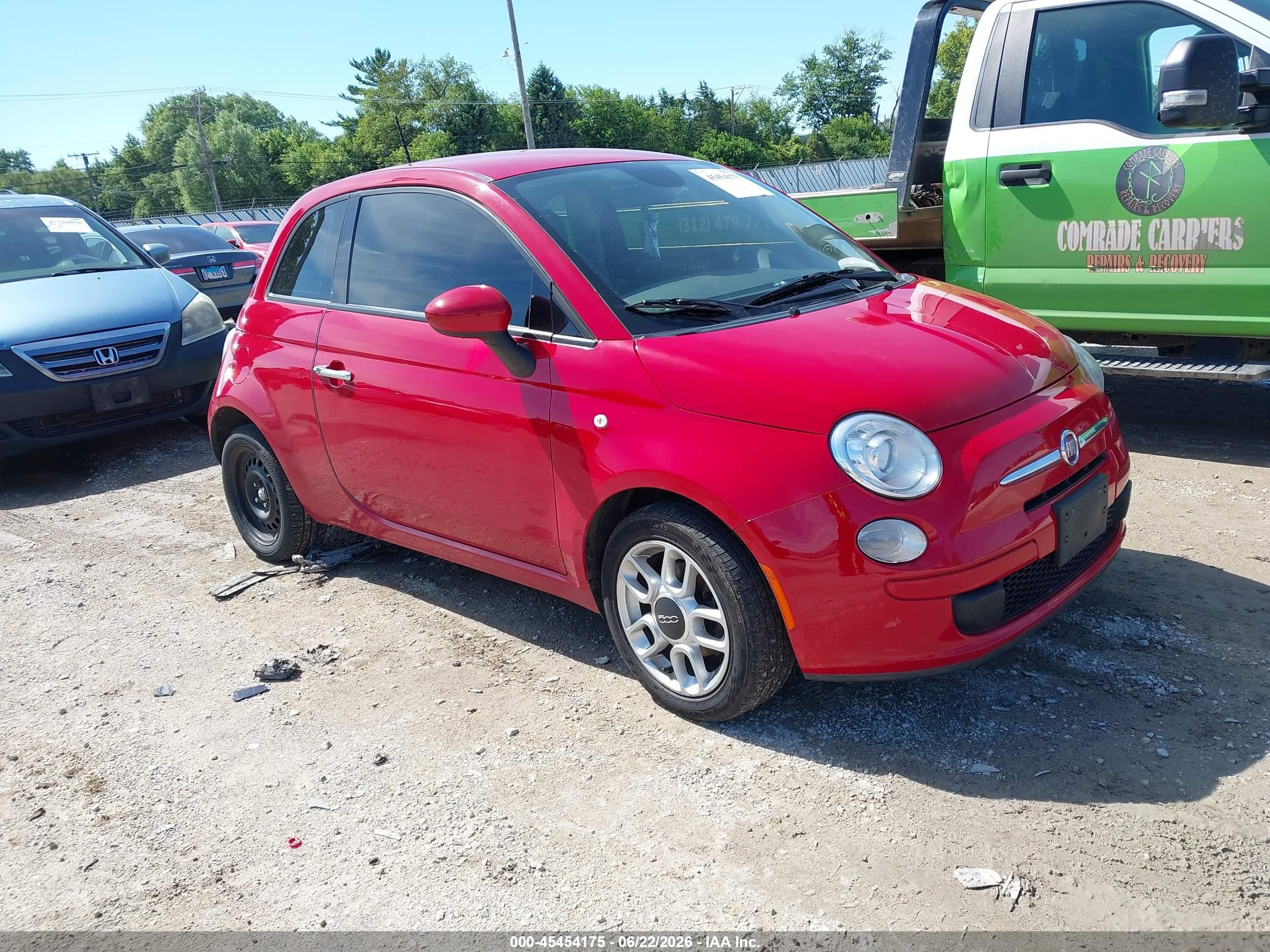 2015 Fiat 500 Pop Red vin: 3C3CFFAR5FT520111