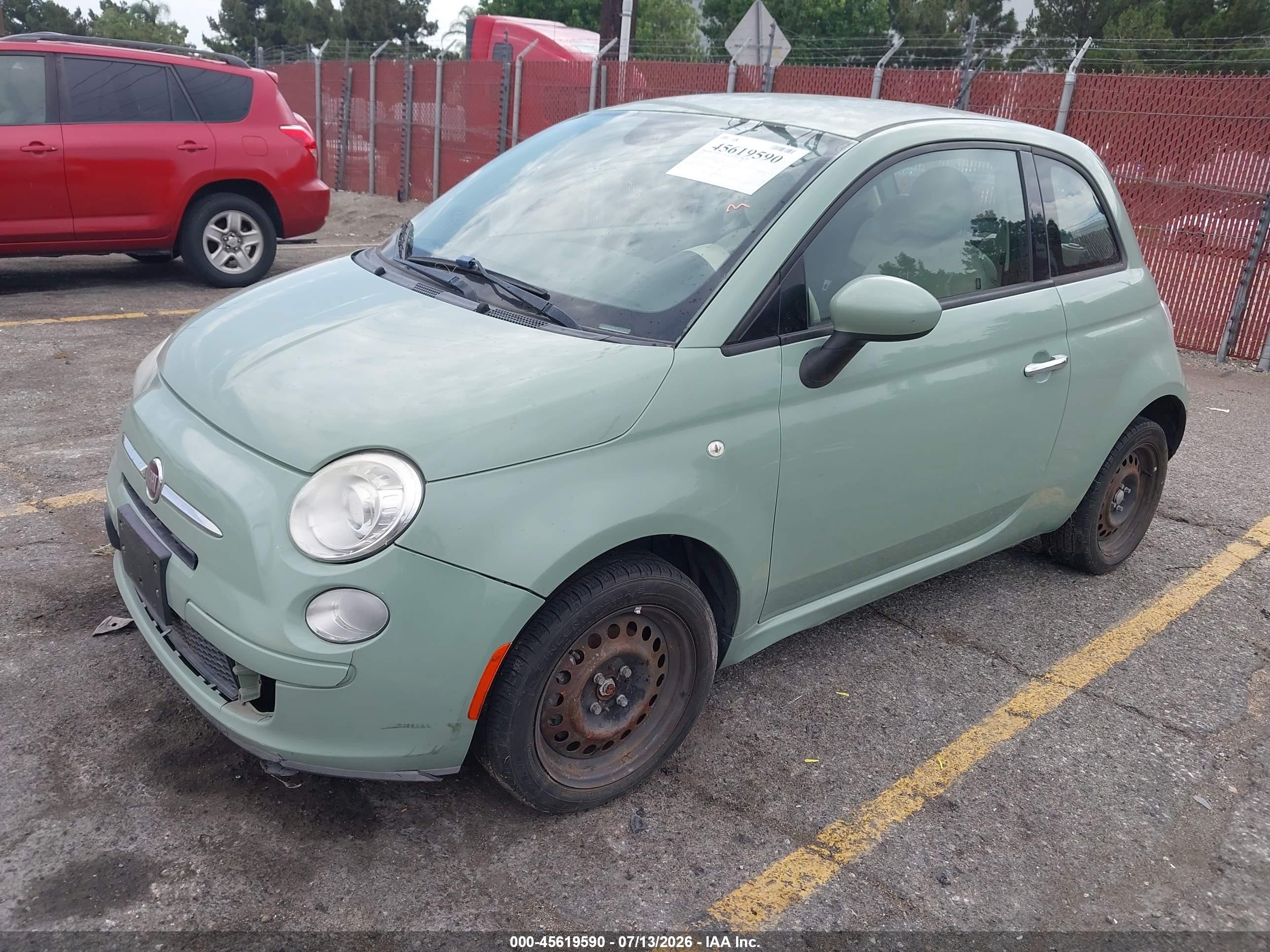2015 Fiat 500 Pop Green vin: 3C3CFFAR5FT624405