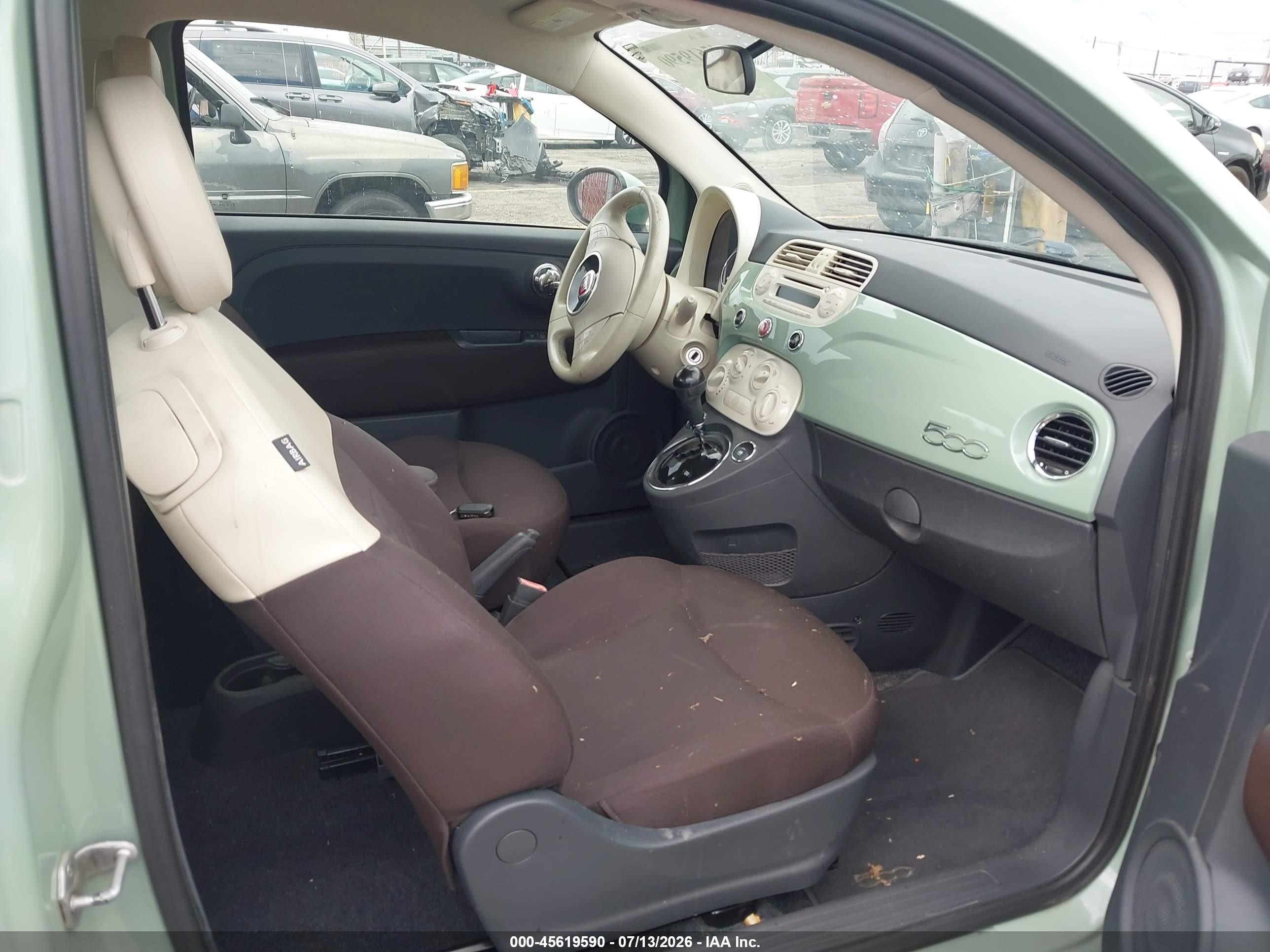2015 Fiat 500 Pop Green vin: 3C3CFFAR5FT624405