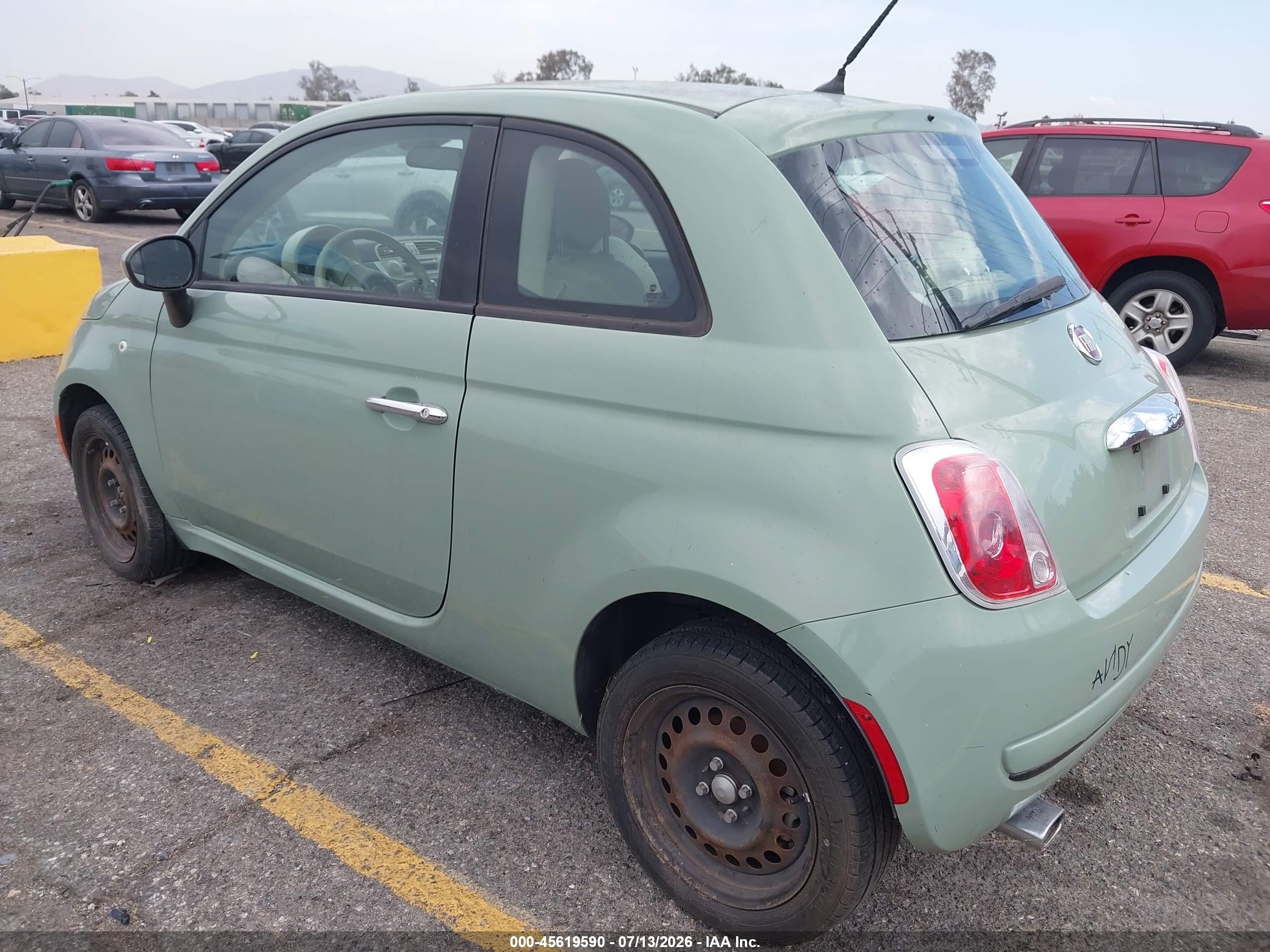 2015 Fiat 500 Pop Green vin: 3C3CFFAR5FT624405