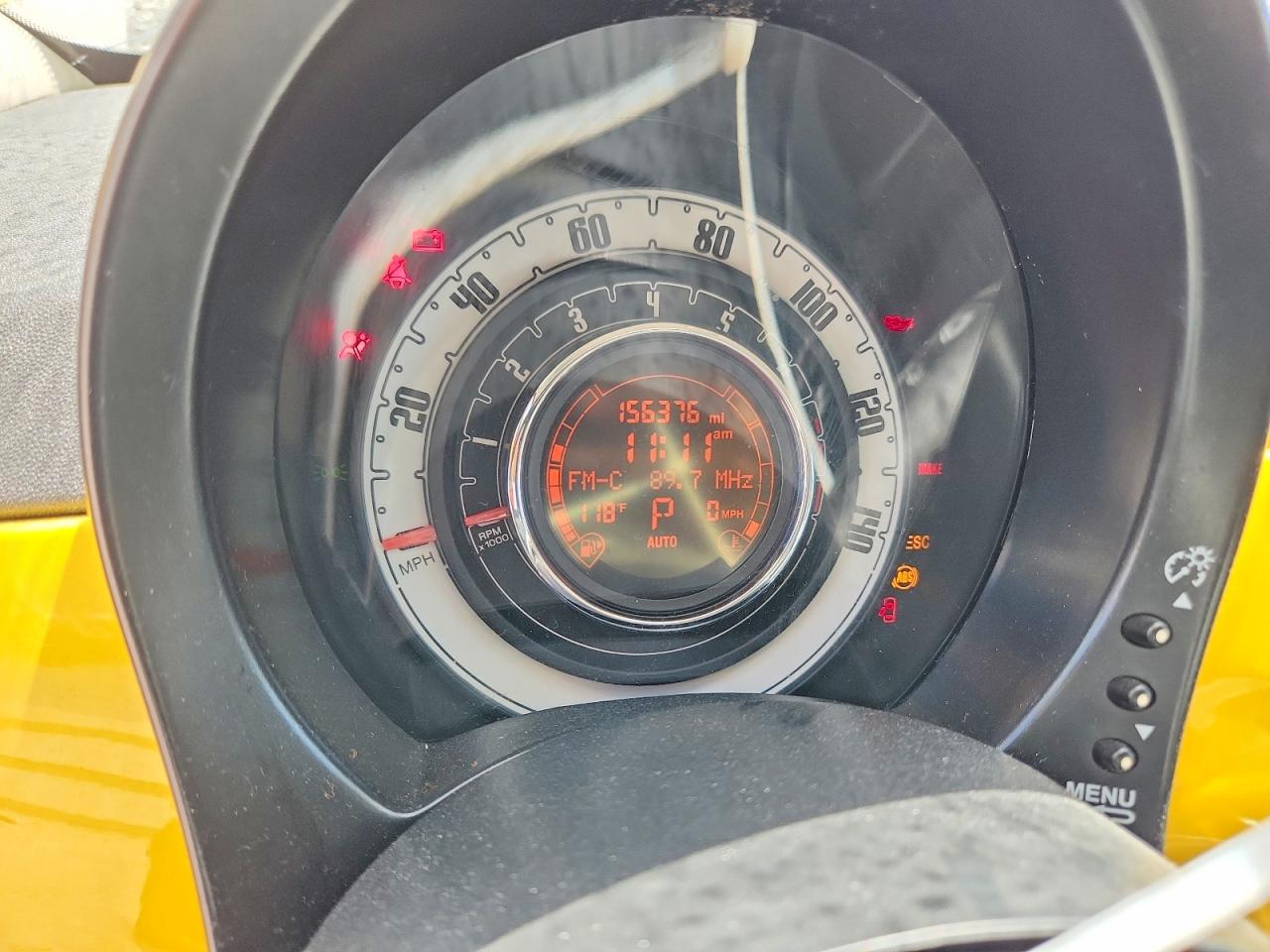 2015 Fiat 500 Pop Yellow vin: 3C3CFFAR5FT653192