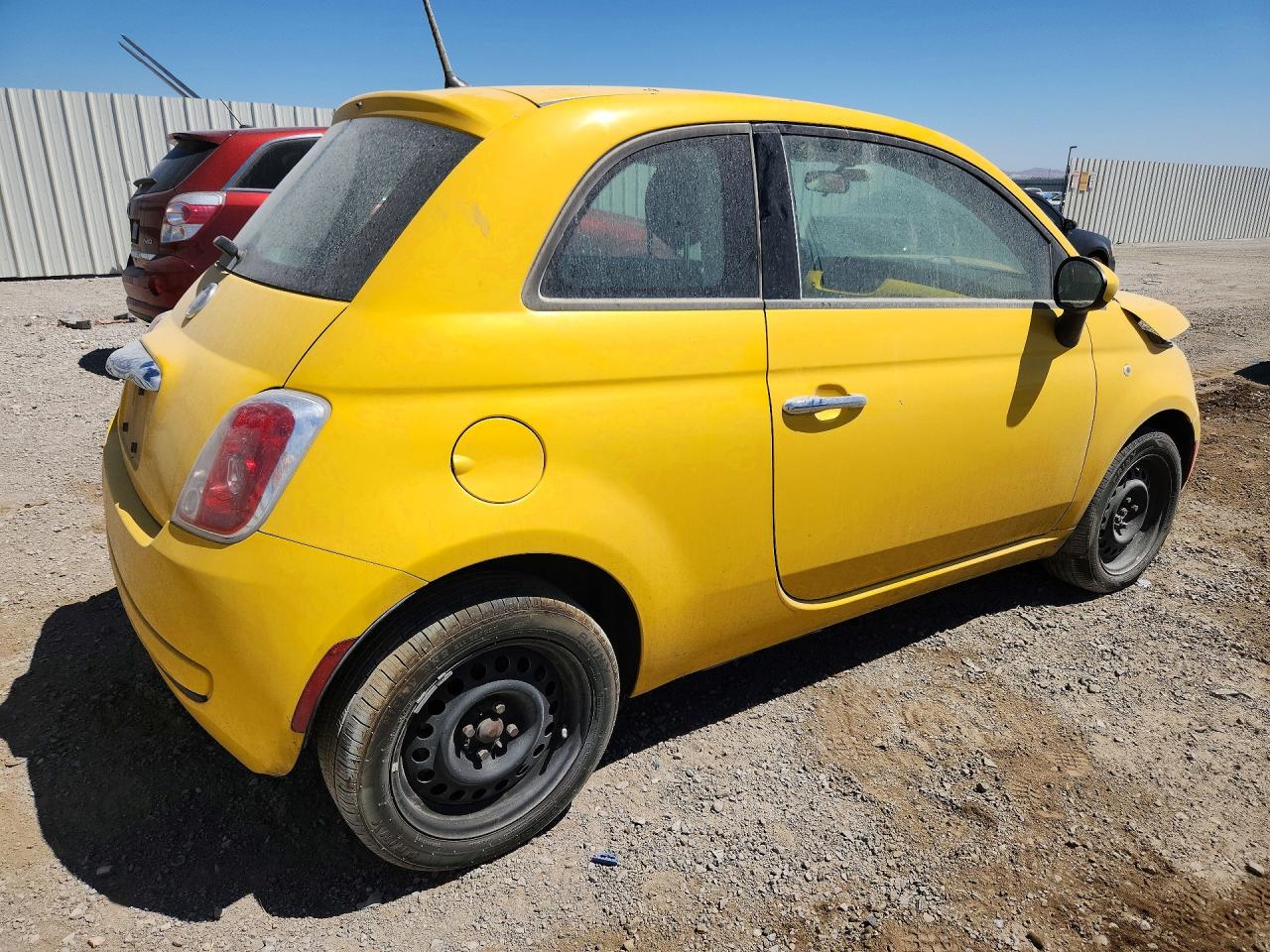 2015 Fiat 500 Pop Yellow vin: 3C3CFFAR5FT653192