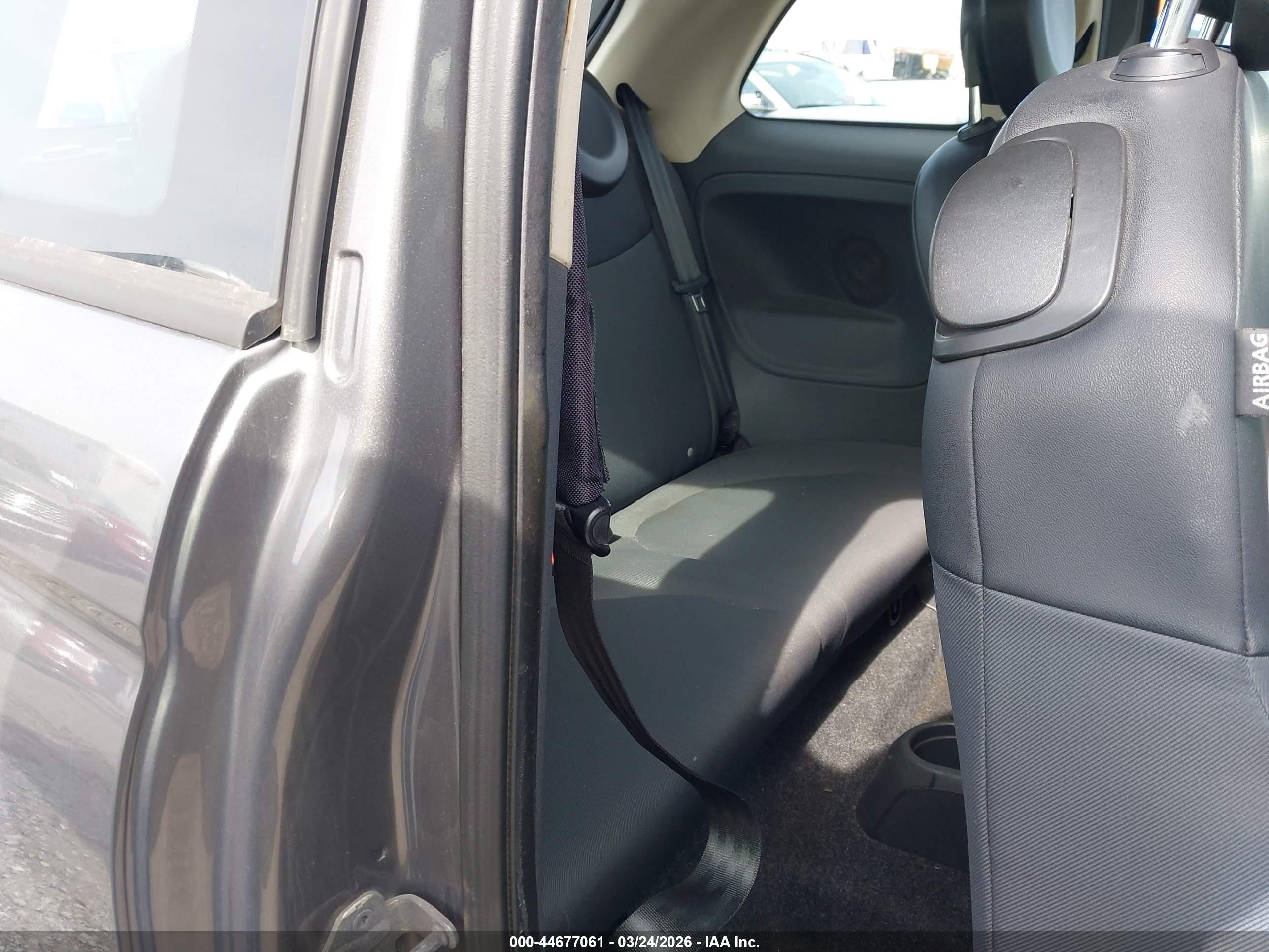 2012 Fiat 500 Pop Gray vin: 3C3CFFAR6CT124510