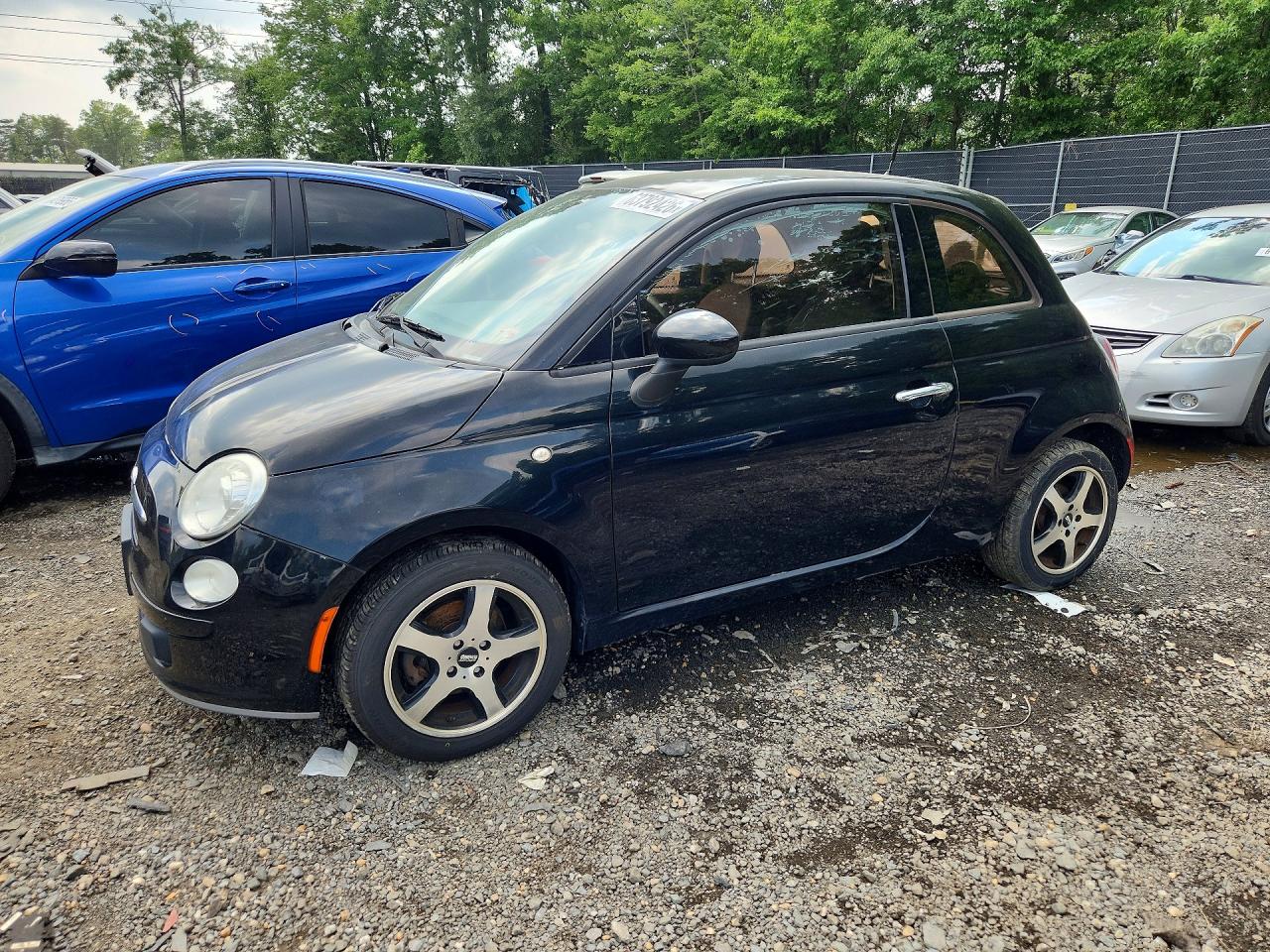 2014 Fiat 500 Pop Black vin: 3C3CFFAR6ET200343