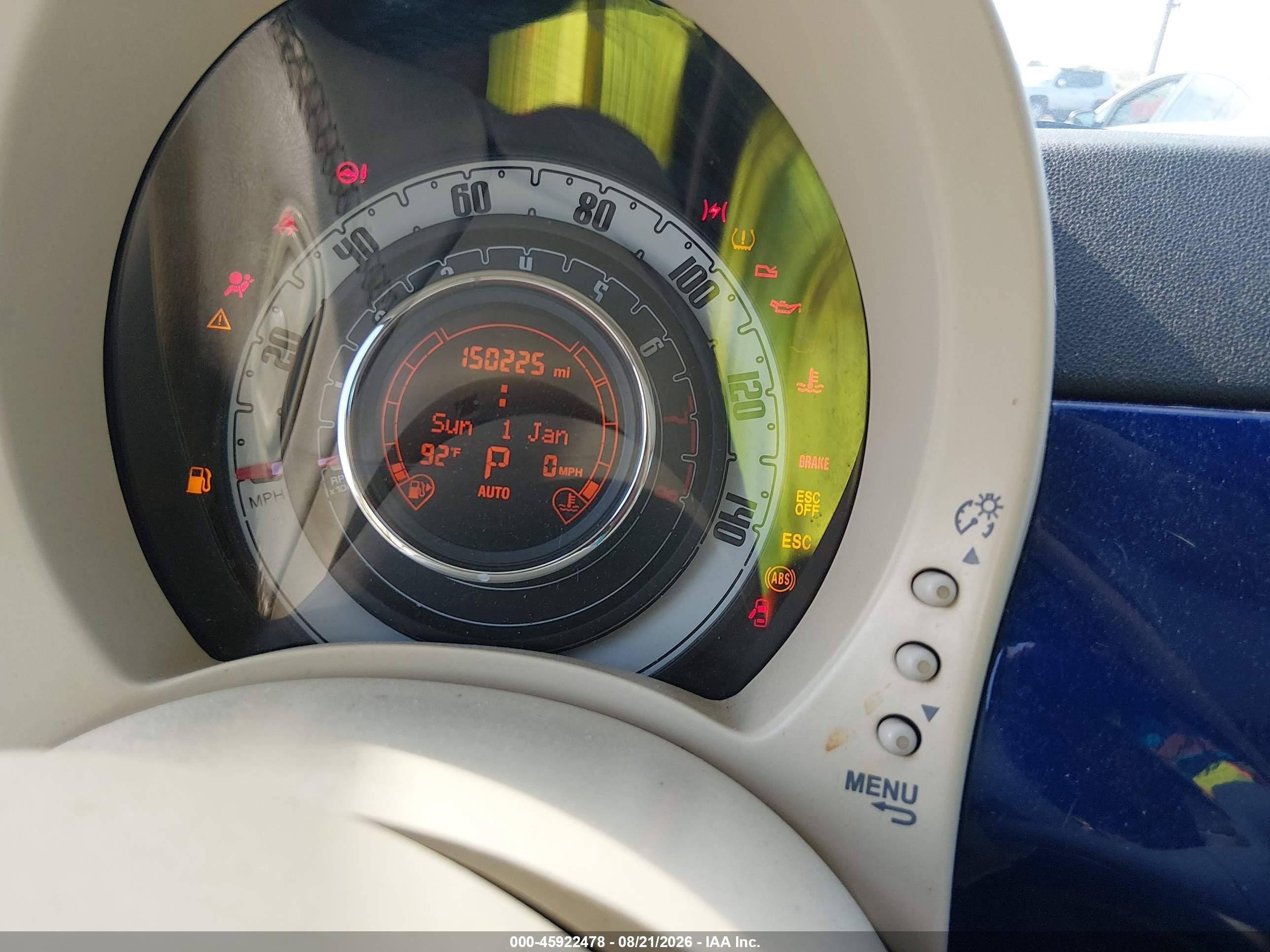 2014 Fiat 500 Pop Blue vin: 3C3CFFAR6ET218955