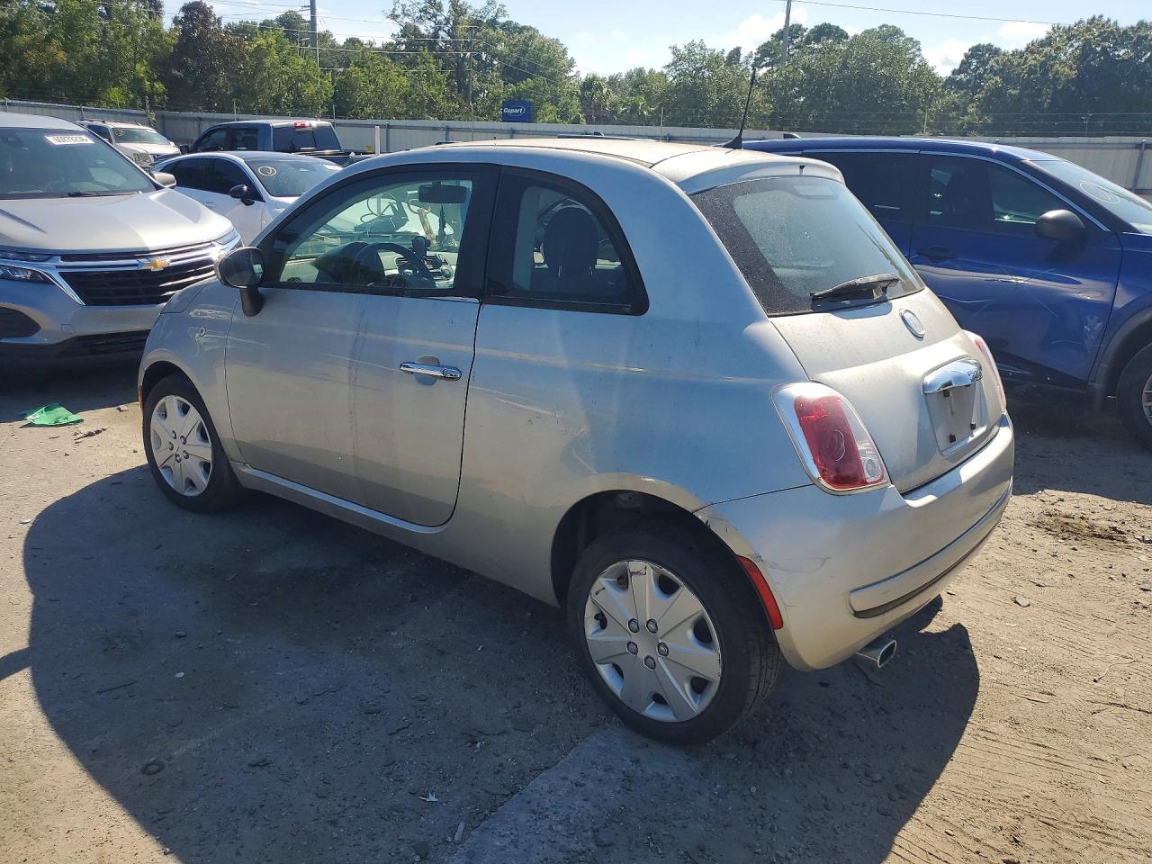 2012 Fiat 500 Pop Silver vin: 3C3CFFAR7CT270382