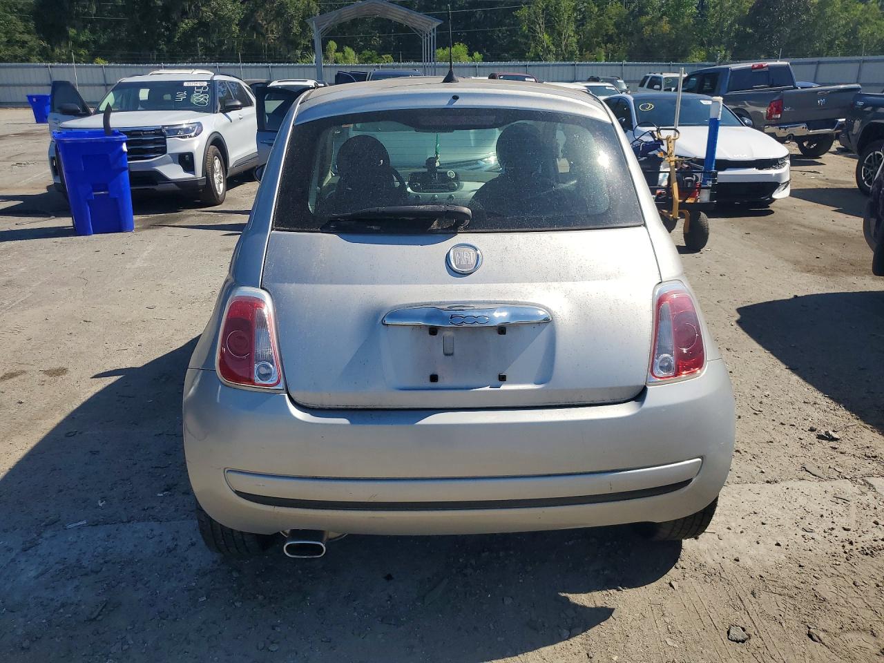 2012 Fiat 500 Pop Silver vin: 3C3CFFAR7CT270382