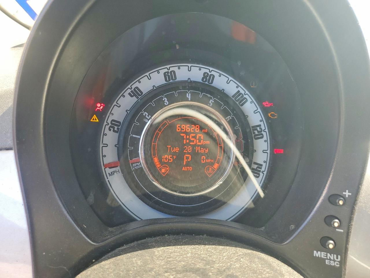 2012 Fiat 500 Pop Silver vin: 3C3CFFAR7CT270382