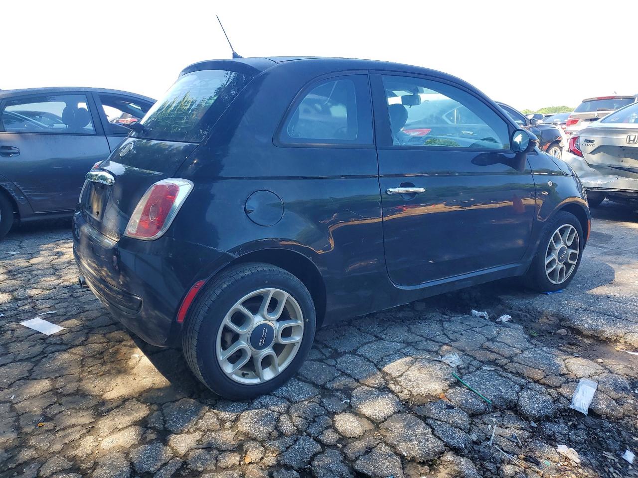 2013 Fiat 500 Pop Black vin: 3C3CFFAR7DT534296