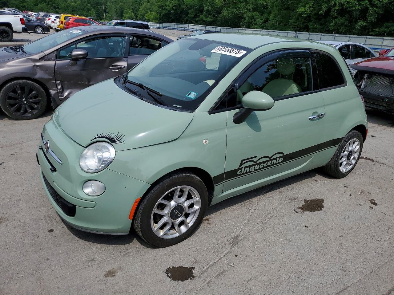 2014 Fiat 500 Pop Green vin: 3C3CFFAR7ET184976