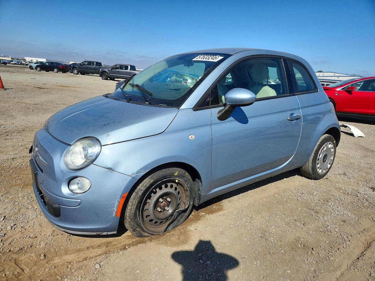 2014 Fiat 500 Pop Синий vin: 3C3CFFAR7ET291915