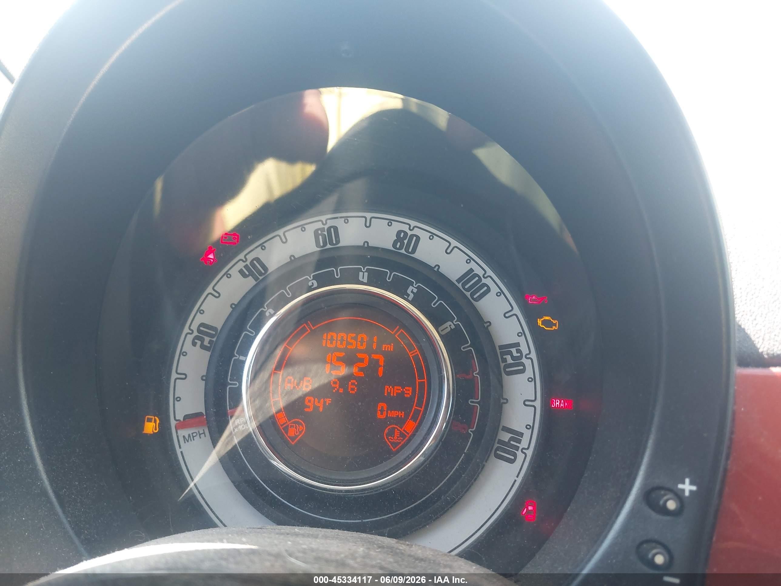 2012 Fiat 500 Pop Orange vin: 3C3CFFAR8CT370121