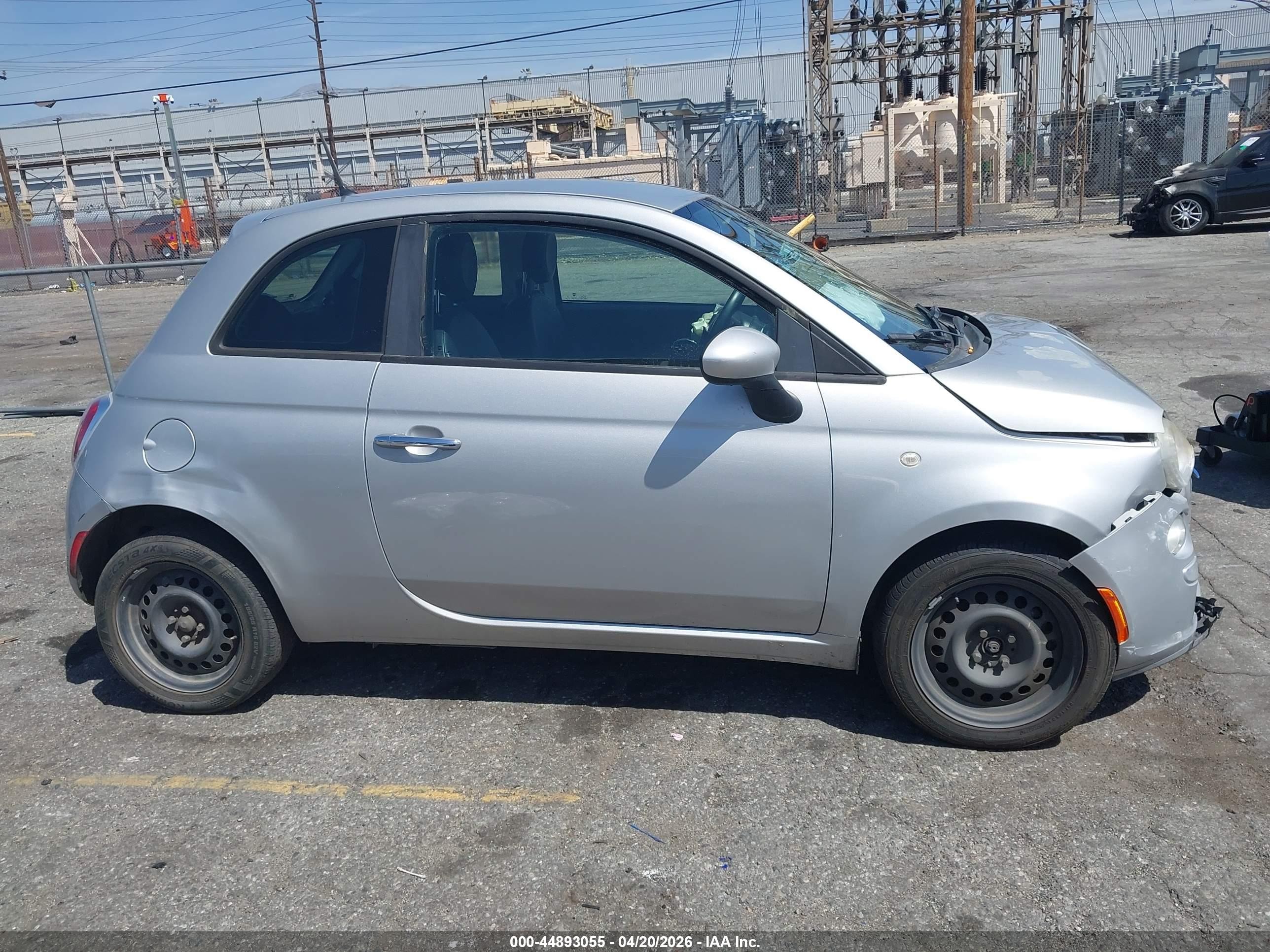 2013 Fiat 500 Pop Silver vin: 3C3CFFAR8DT552421