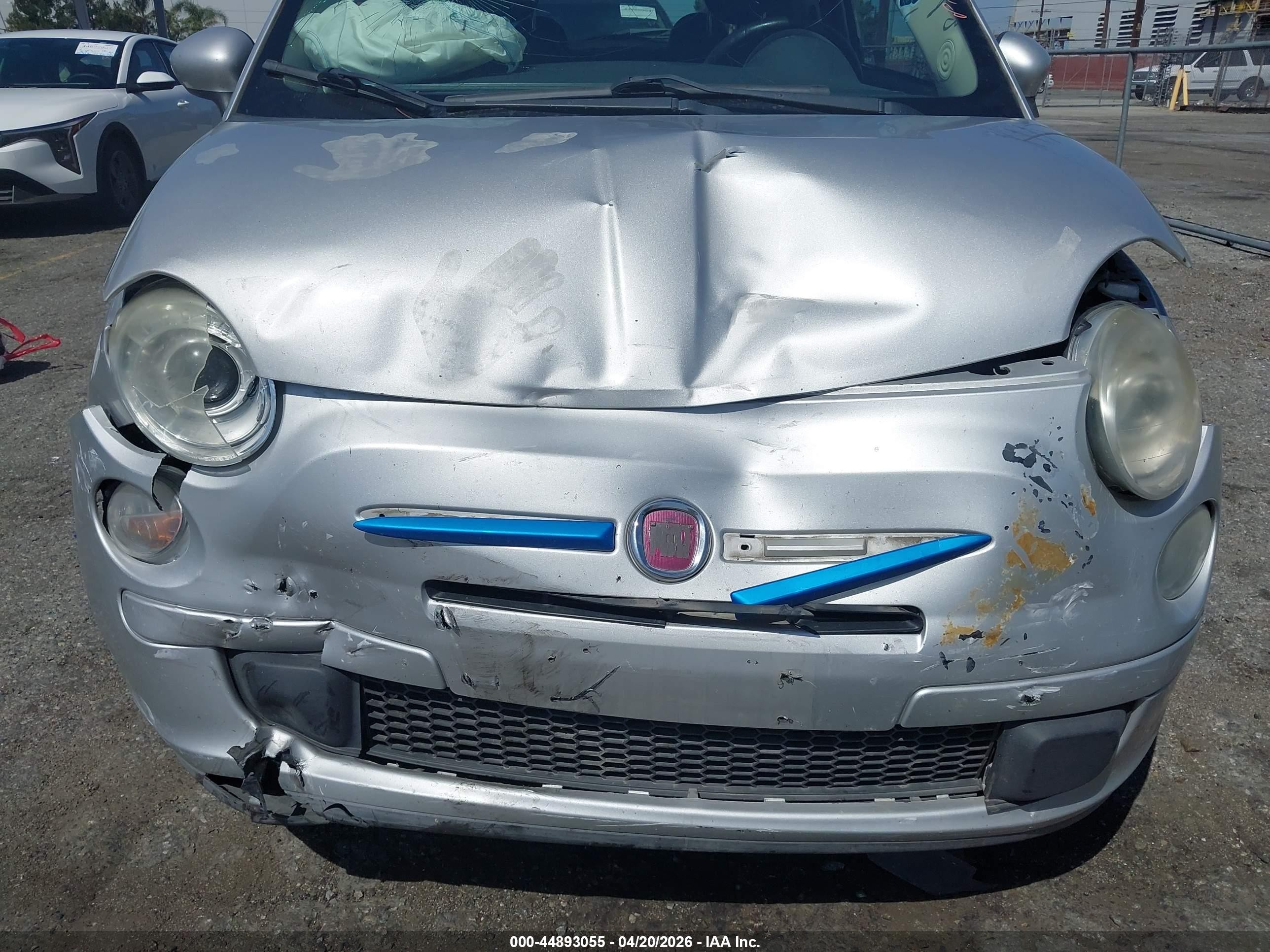 2013 Fiat 500 Pop Silver vin: 3C3CFFAR8DT552421