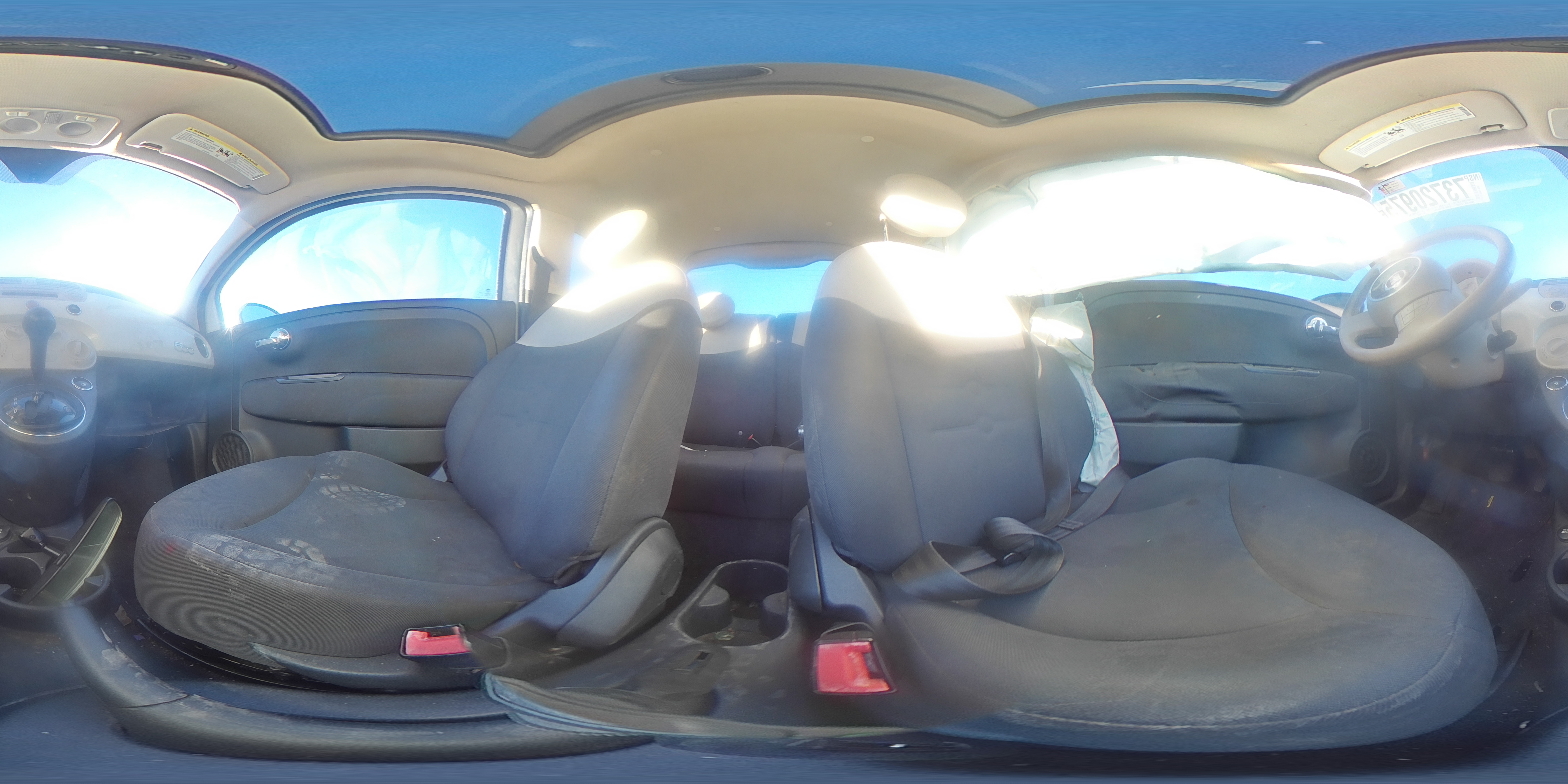 2014 Fiat 500 Pop White vin: 3C3CFFAR8ET268756