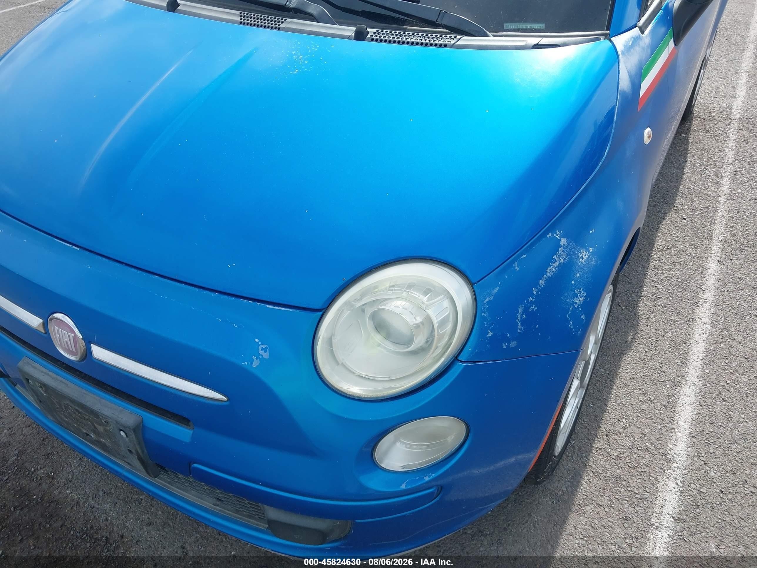 2015 Fiat 500 Pop Blue vin: 3C3CFFAR8FT558531