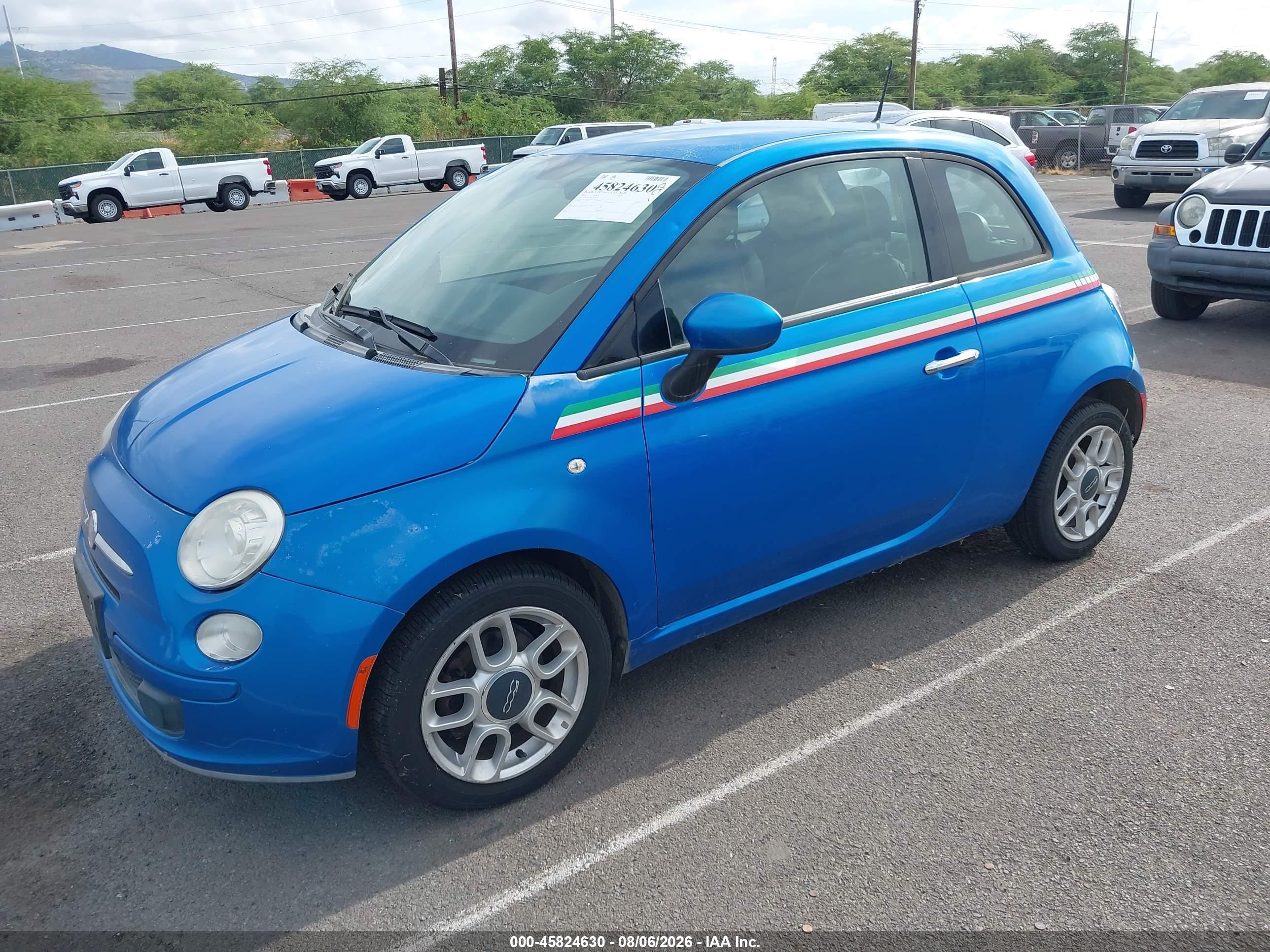 2015 Fiat 500 Pop Blue vin: 3C3CFFAR8FT558531
