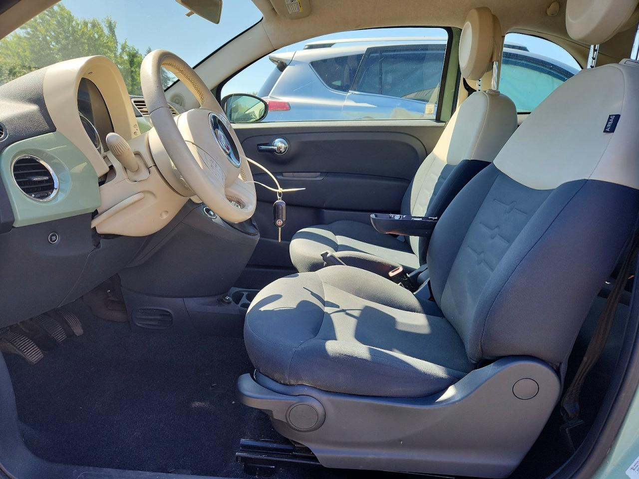 2013 Fiat 500 Green vin: 3C3CFFAR9DT512977