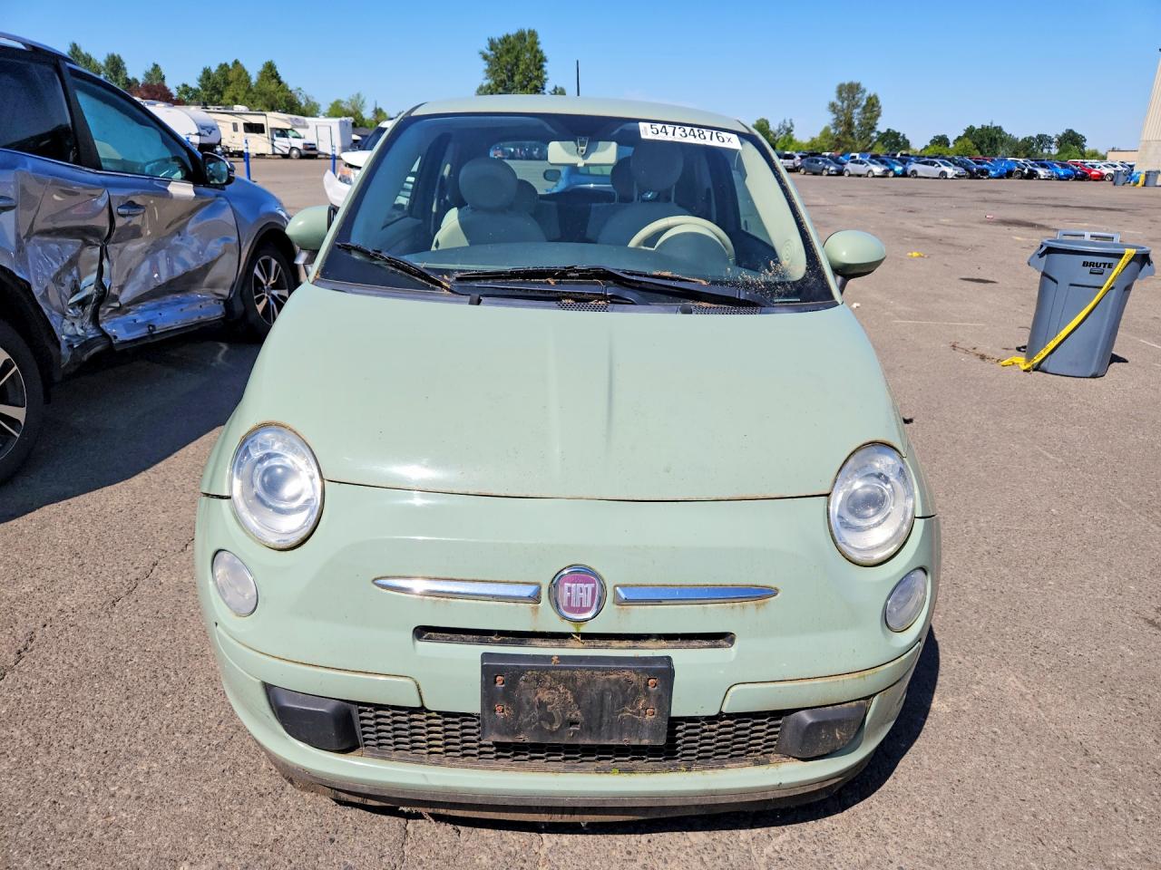 2013 Fiat 500 Green vin: 3C3CFFAR9DT512977