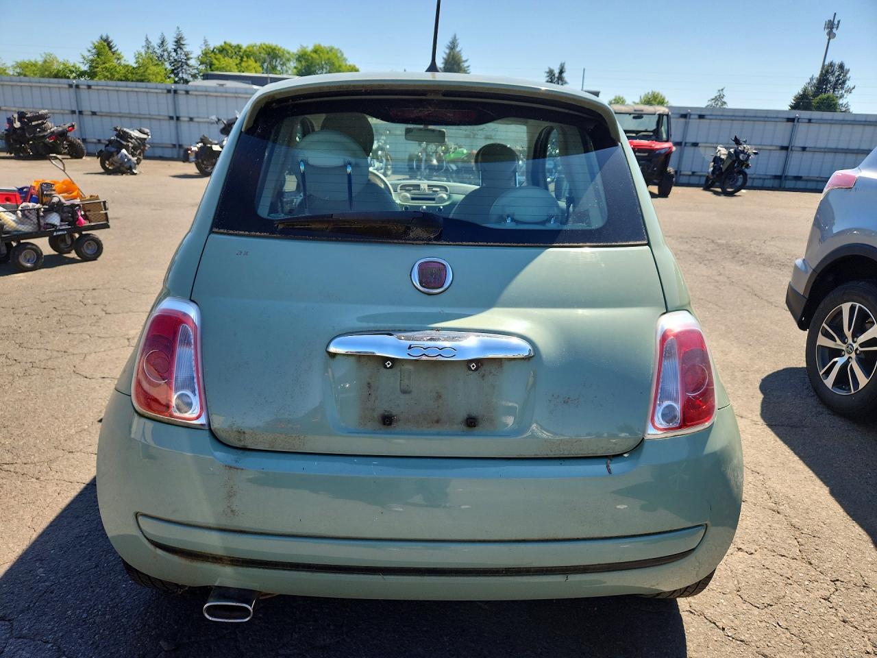 2013 Fiat 500 Green vin: 3C3CFFAR9DT512977