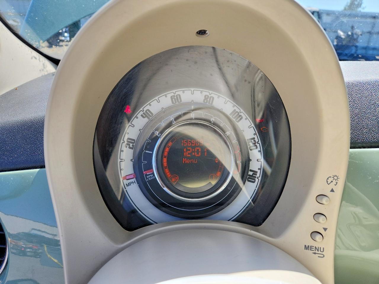 2013 Fiat 500 Green vin: 3C3CFFAR9DT512977