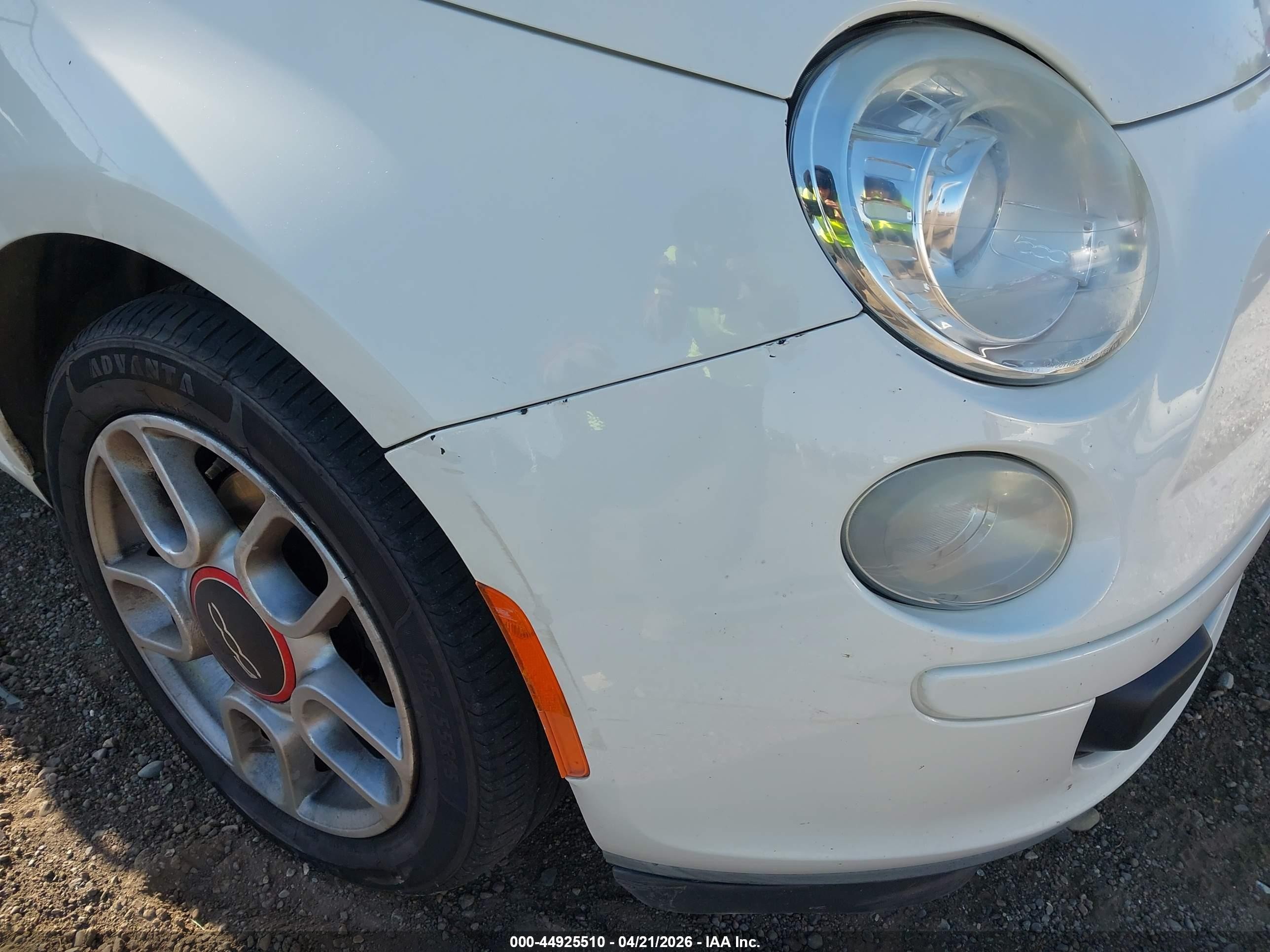 2013 Fiat 500 Pop Белый vin: 3C3CFFAR9DT528743
