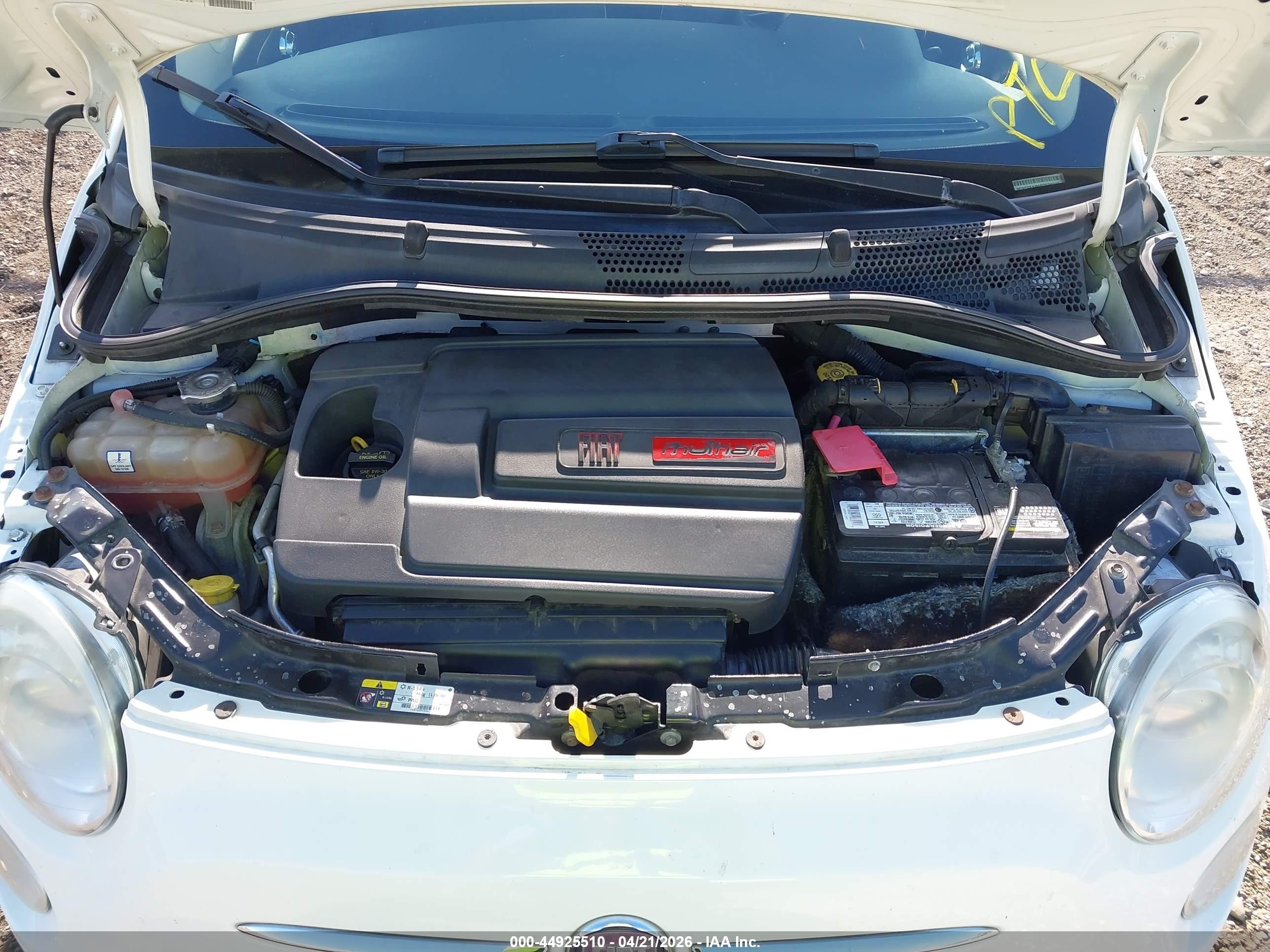 2013 Fiat 500 Pop Белый vin: 3C3CFFAR9DT528743