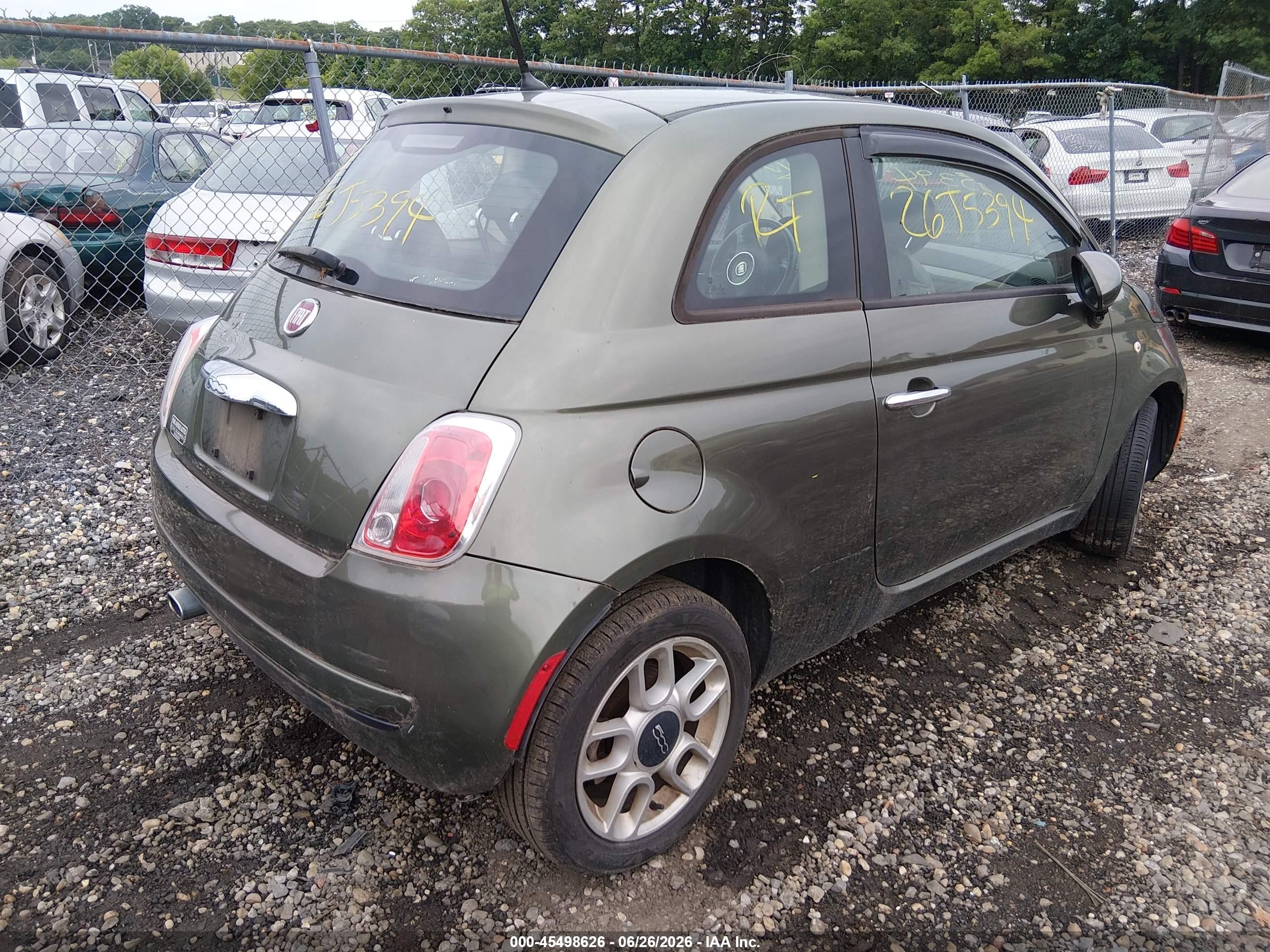 2013 Fiat 500 Pop Зеленый vin: 3C3CFFAR9DT553352