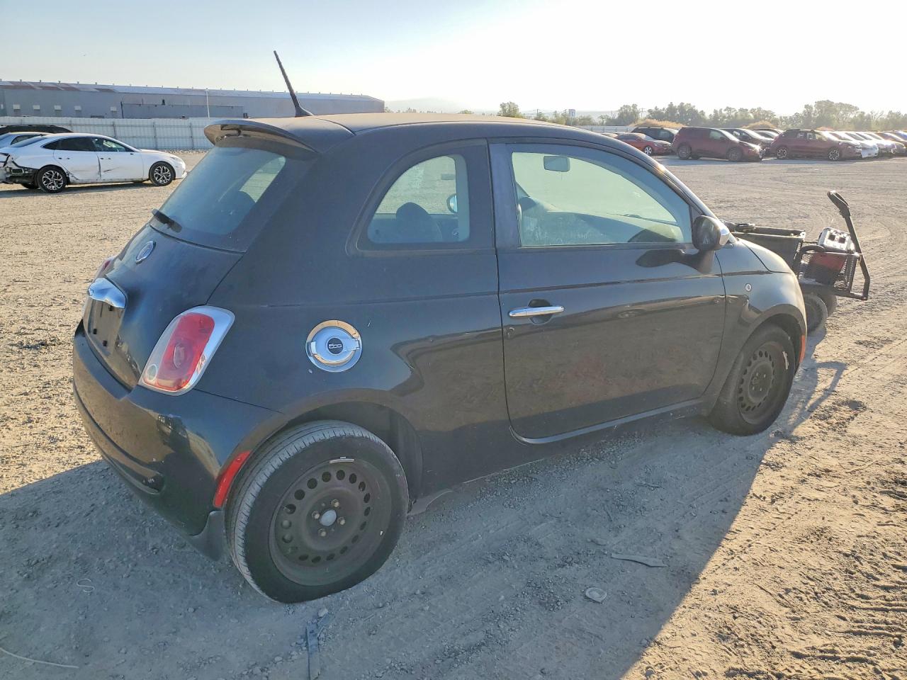 2013 Fiat 500 Pop Gray vin: 3C3CFFAR9DT673961