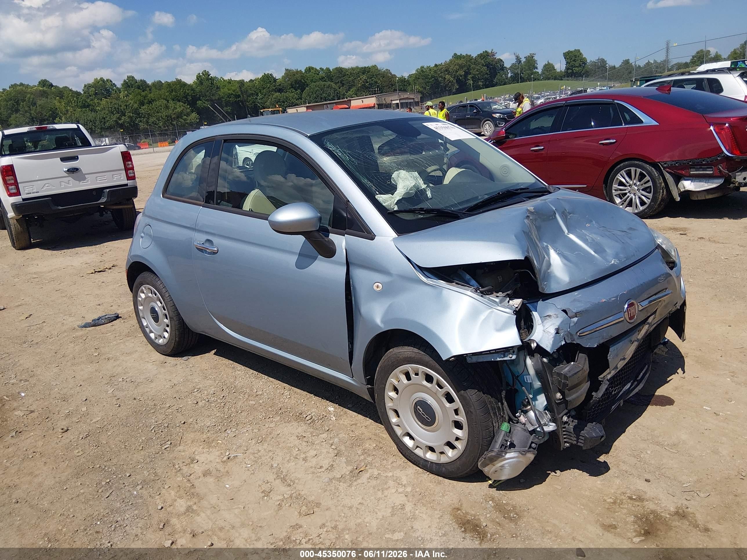 2014 Fiat 500 Pop Синий vin: 3C3CFFAR9ET169301