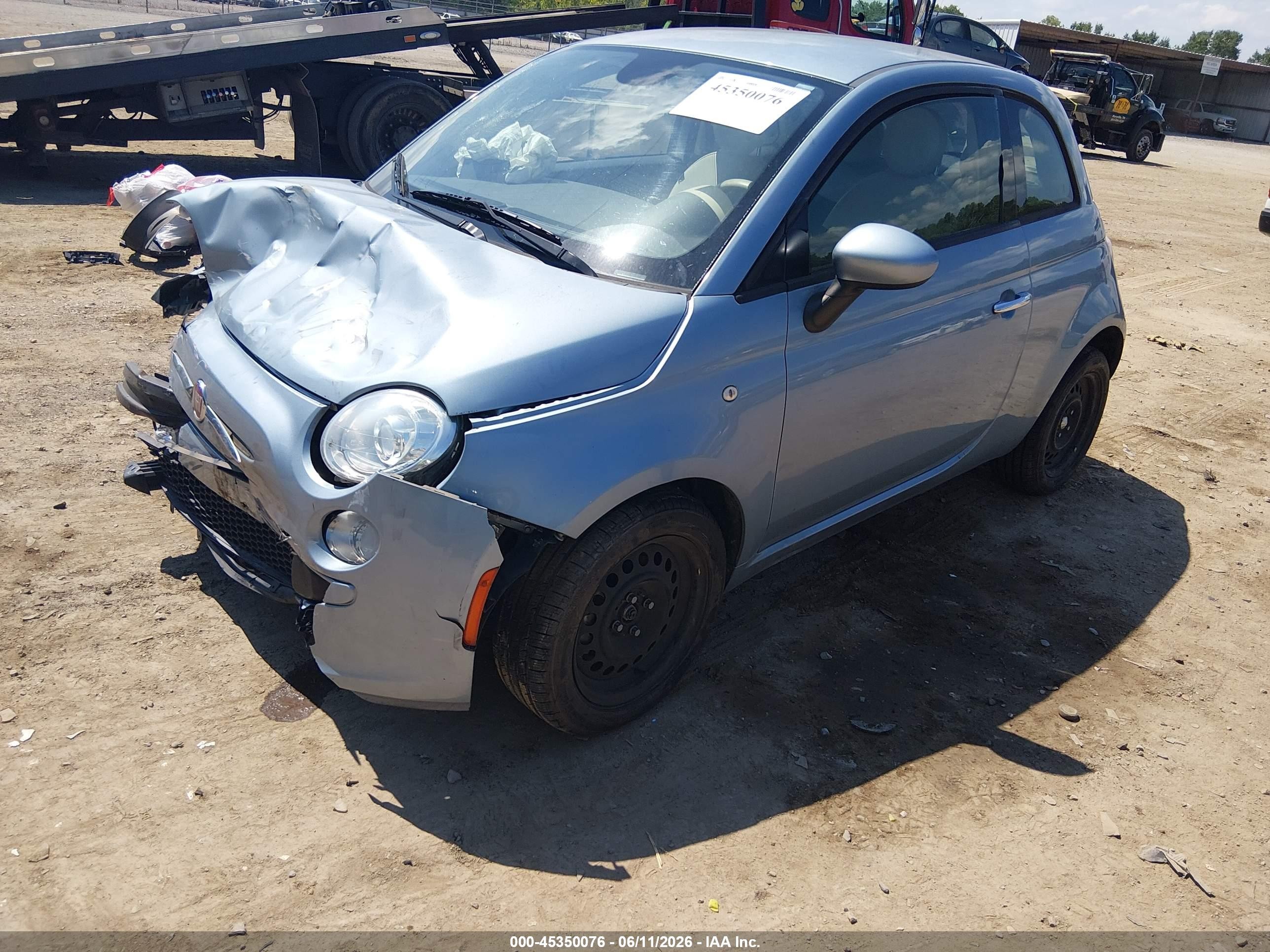 2014 Fiat 500 Pop Blue vin: 3C3CFFAR9ET169301